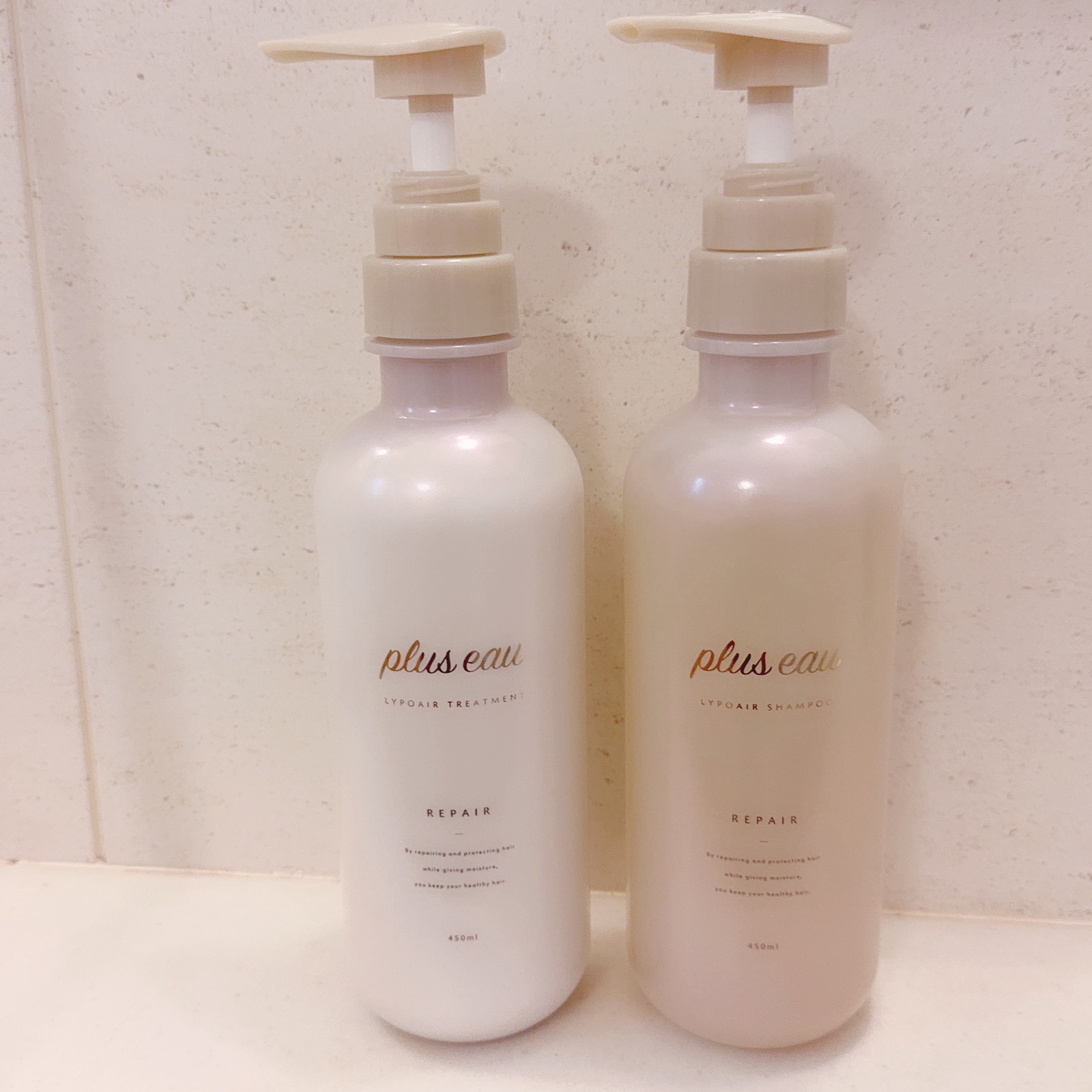 リポアシャンプー/リポアトリートメント/plus eau/市販シャンプーを使ったクチコミ（1枚目）