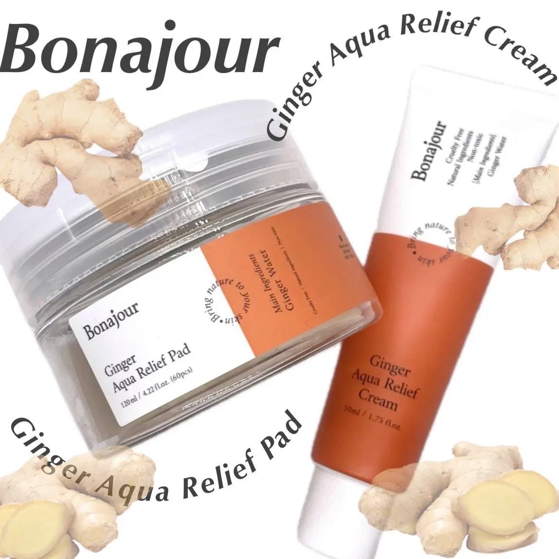 ジンジャーアクアリリーフパッド 60枚/Bonajour/トナーパッドを使ったクチコミ（1枚目）