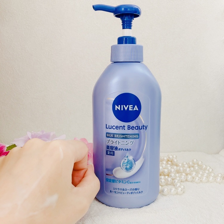【医薬部外品】ニベア ルーセントビューティ シルクブライトニング ブライトニング美容液ボディミルク/ニベア/ボディミルクを使ったクチコミ（3枚目）
