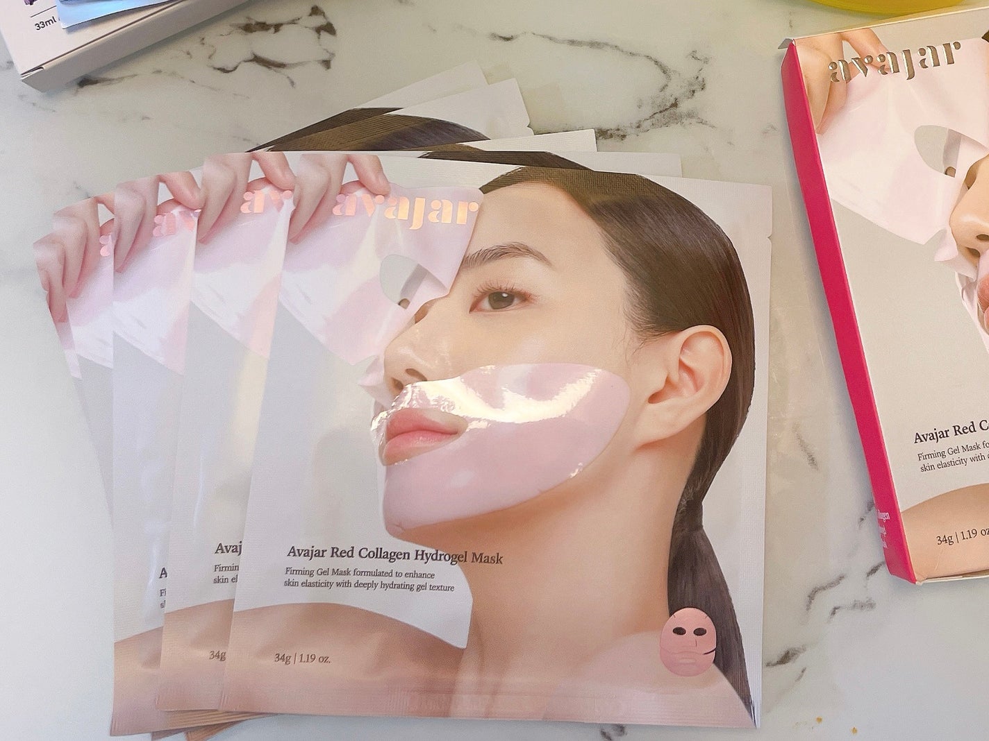 レッドコラーゲンハイドロゲルマスク/avajar/シートマスク・パックを使ったクチコミ(1枚目)