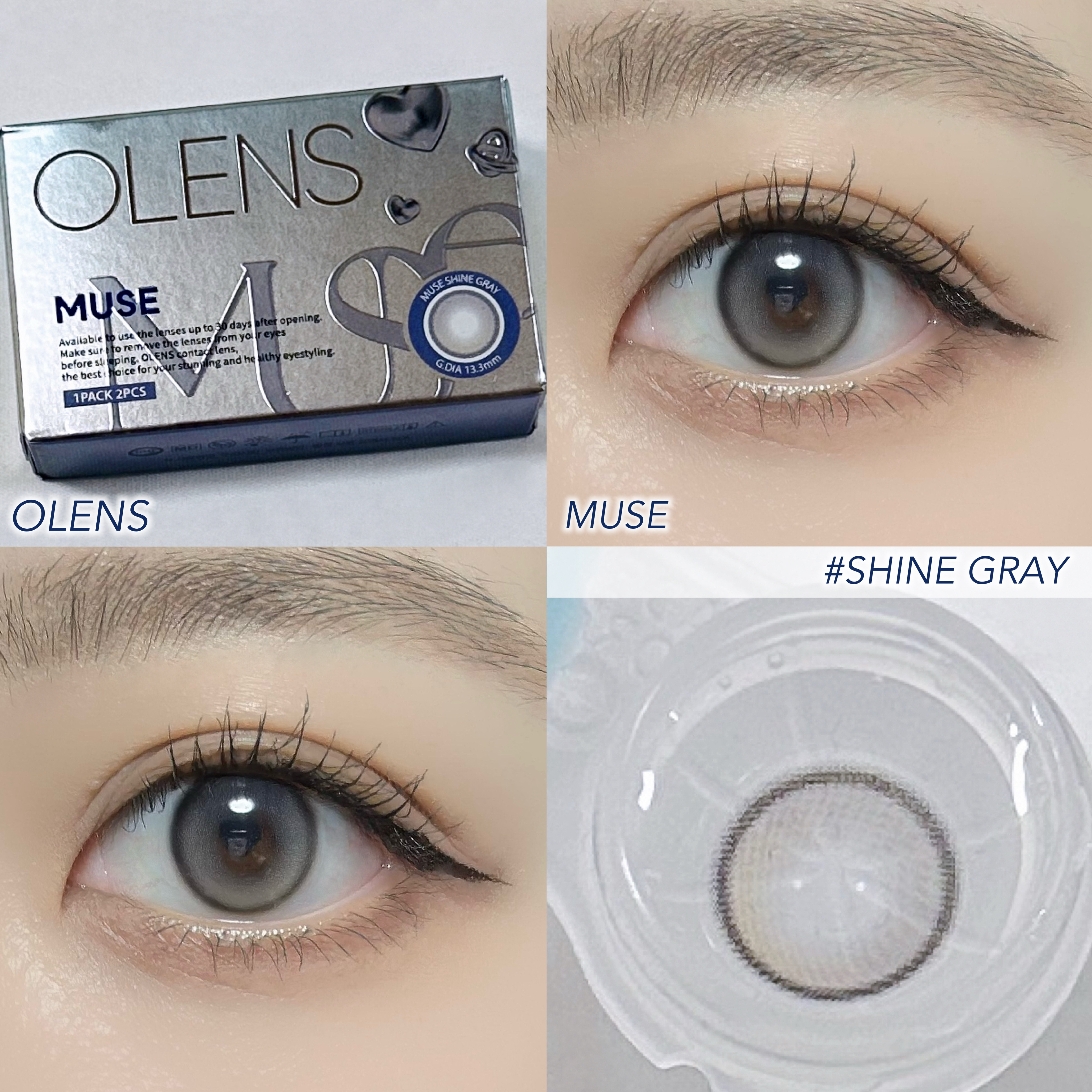 MUSE 1month/OLENS/１ヶ月（１MONTH）カラコンを使ったクチコミ（1枚目）