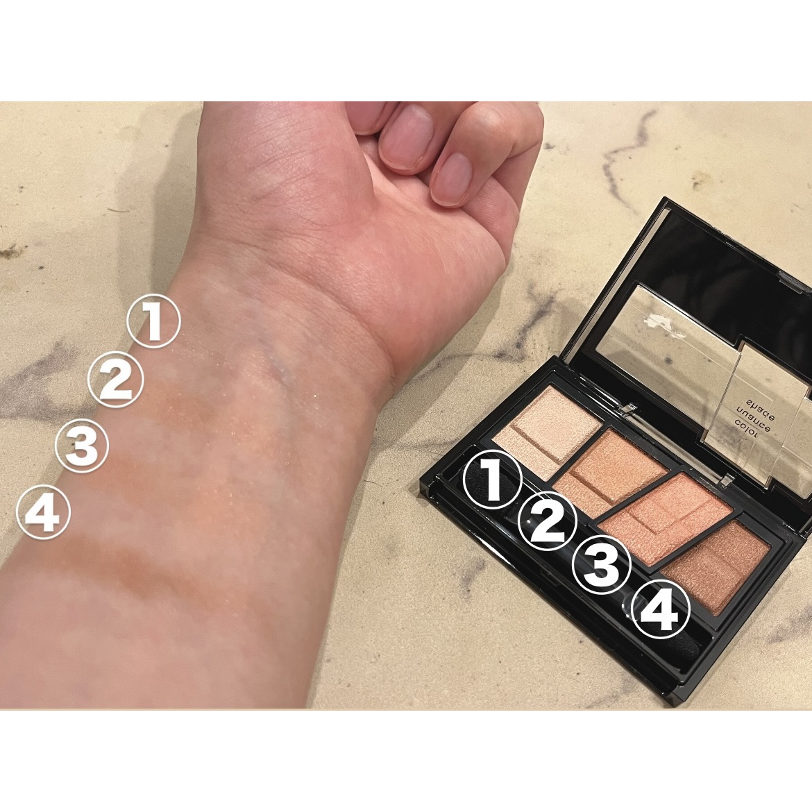 デザイニングブラウンアイズ/KATE/アイシャドウパレットを使ったクチコミ（2枚目）