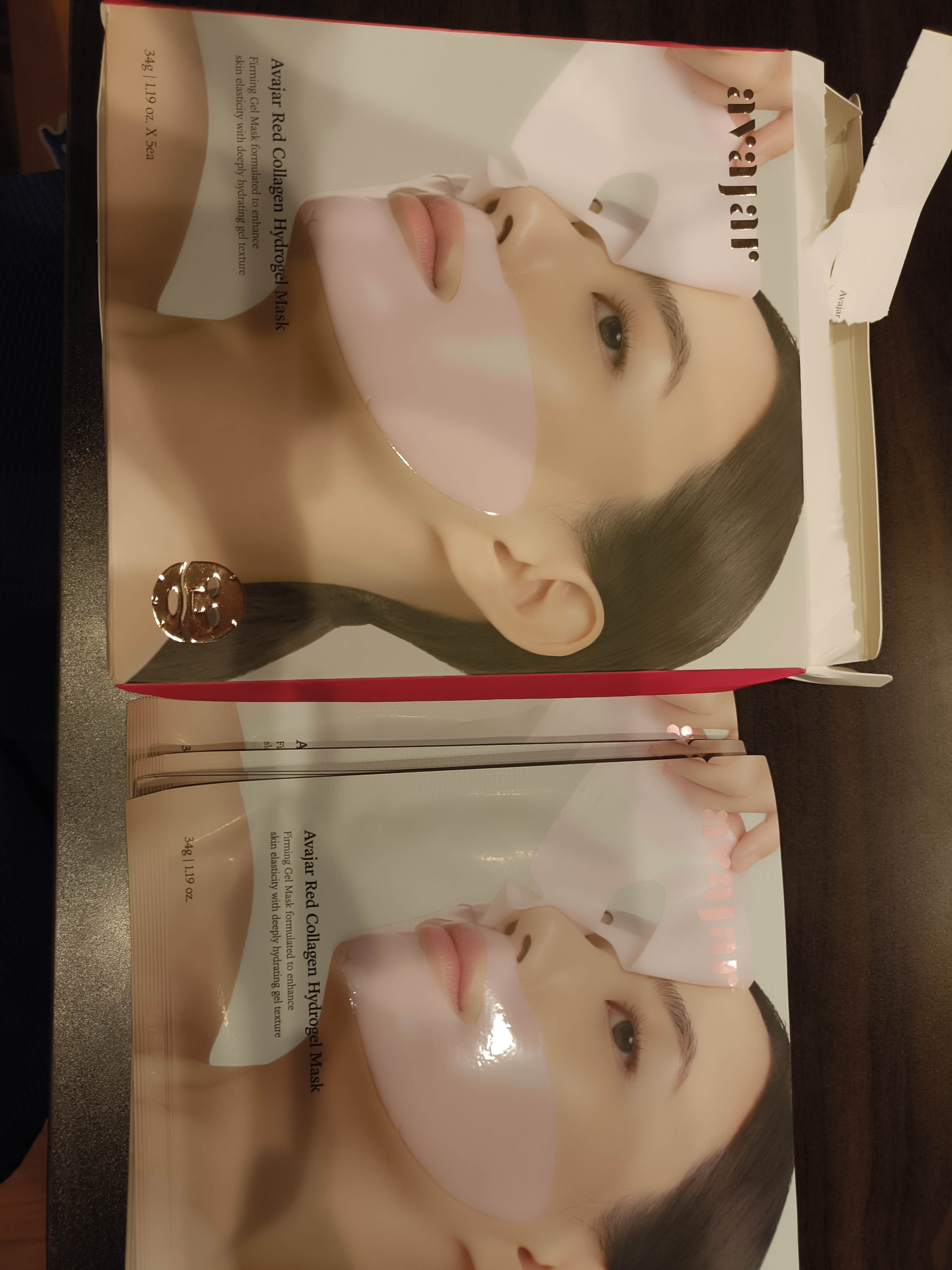 レッドコラーゲンハイドロゲルマスク/avajar/シートマスク・パックを使ったクチコミ（2枚目）