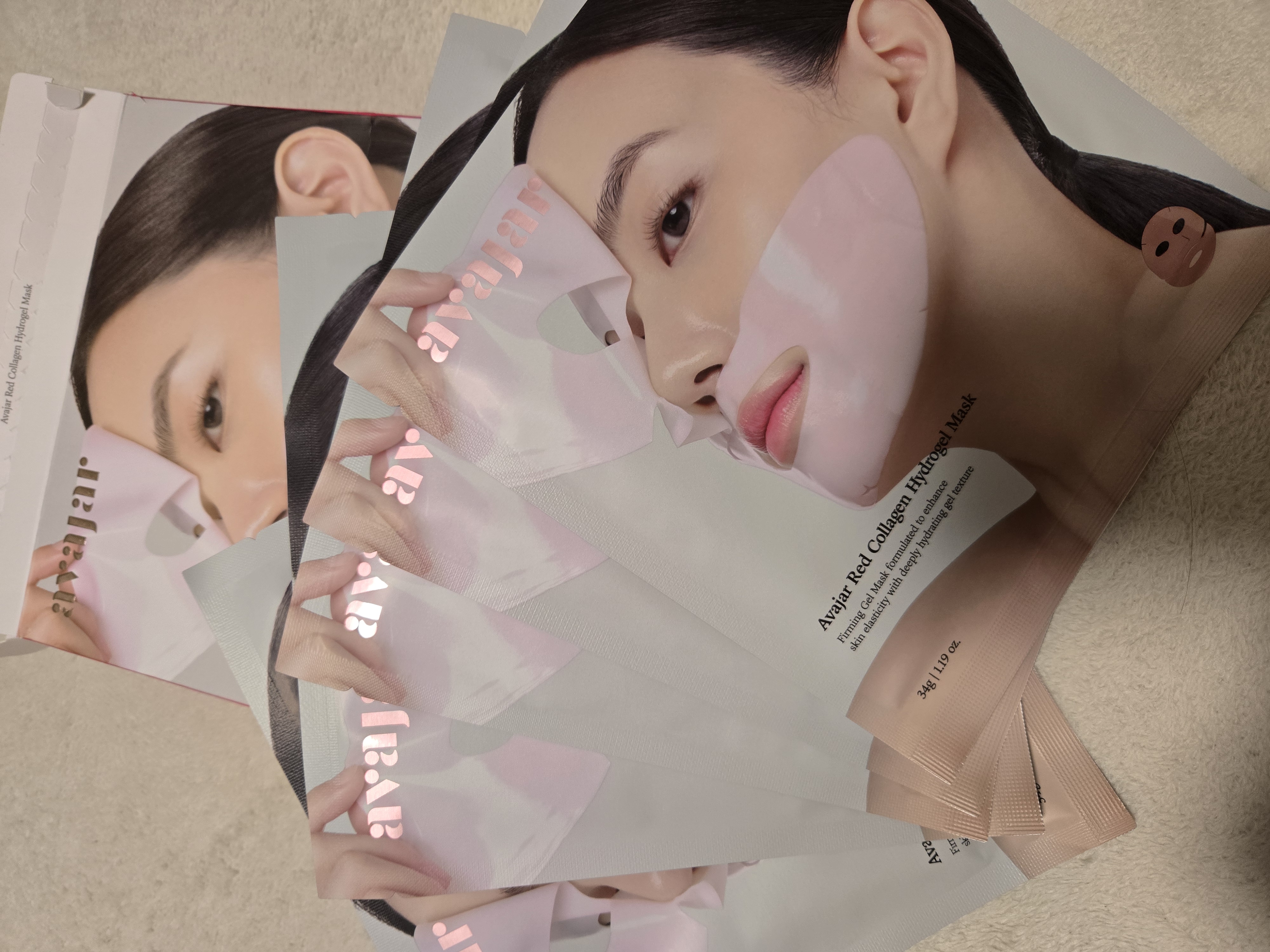 レッドコラーゲンハイドロゲルマスク/avajar/シートマスク・パックを使ったクチコミ（1枚目）
