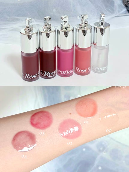 GLOW TINTED LIP OIL/Rest & Recreation BEAUTY/リップオイルを使ったクチコミ(4枚目)