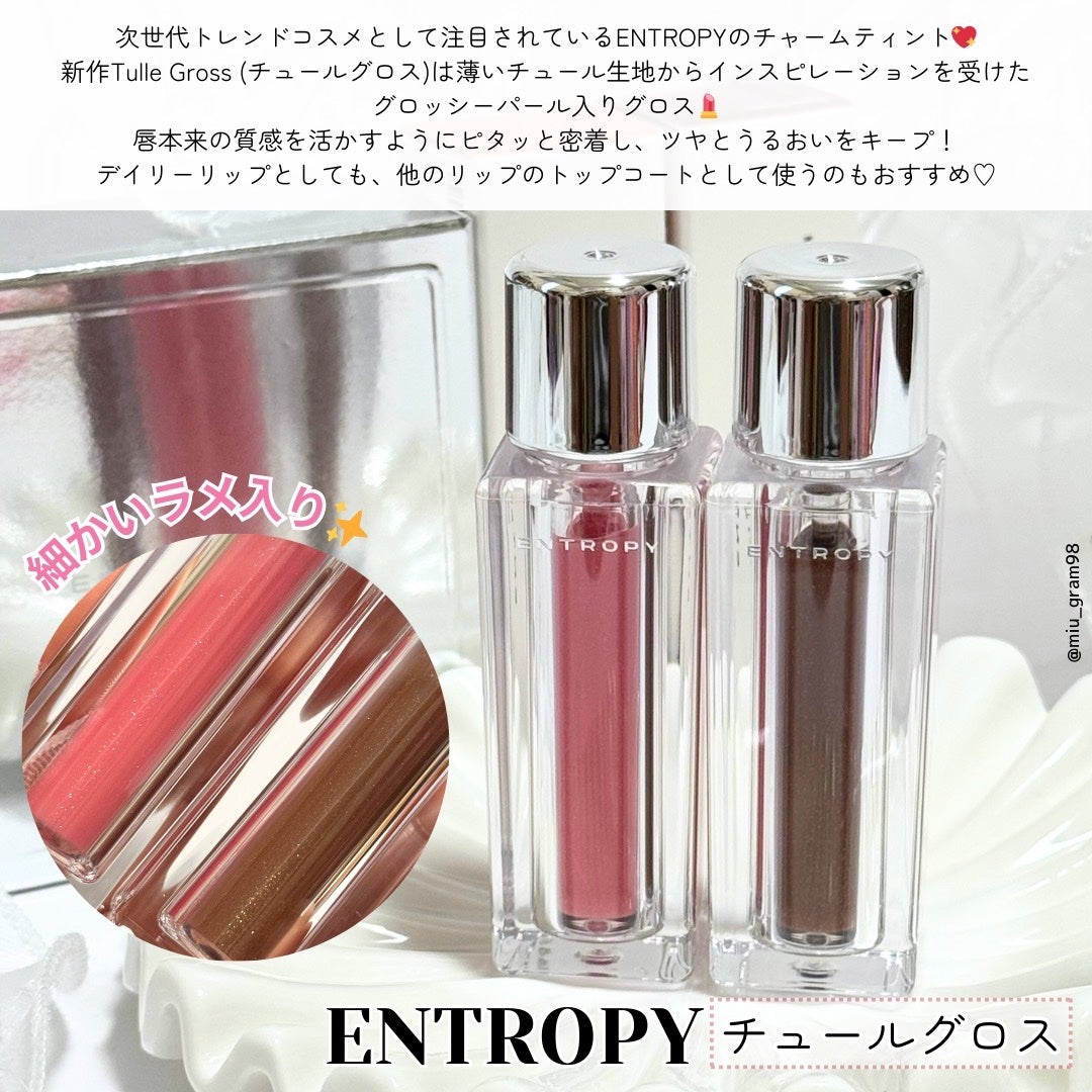 チュールグロス/ENTROPY/リップグロスを使ったクチコミ(2枚目)