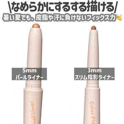 カラープレイデュアルライナー/2aN/スティックアイシャドウを使ったクチコミ(3枚目)