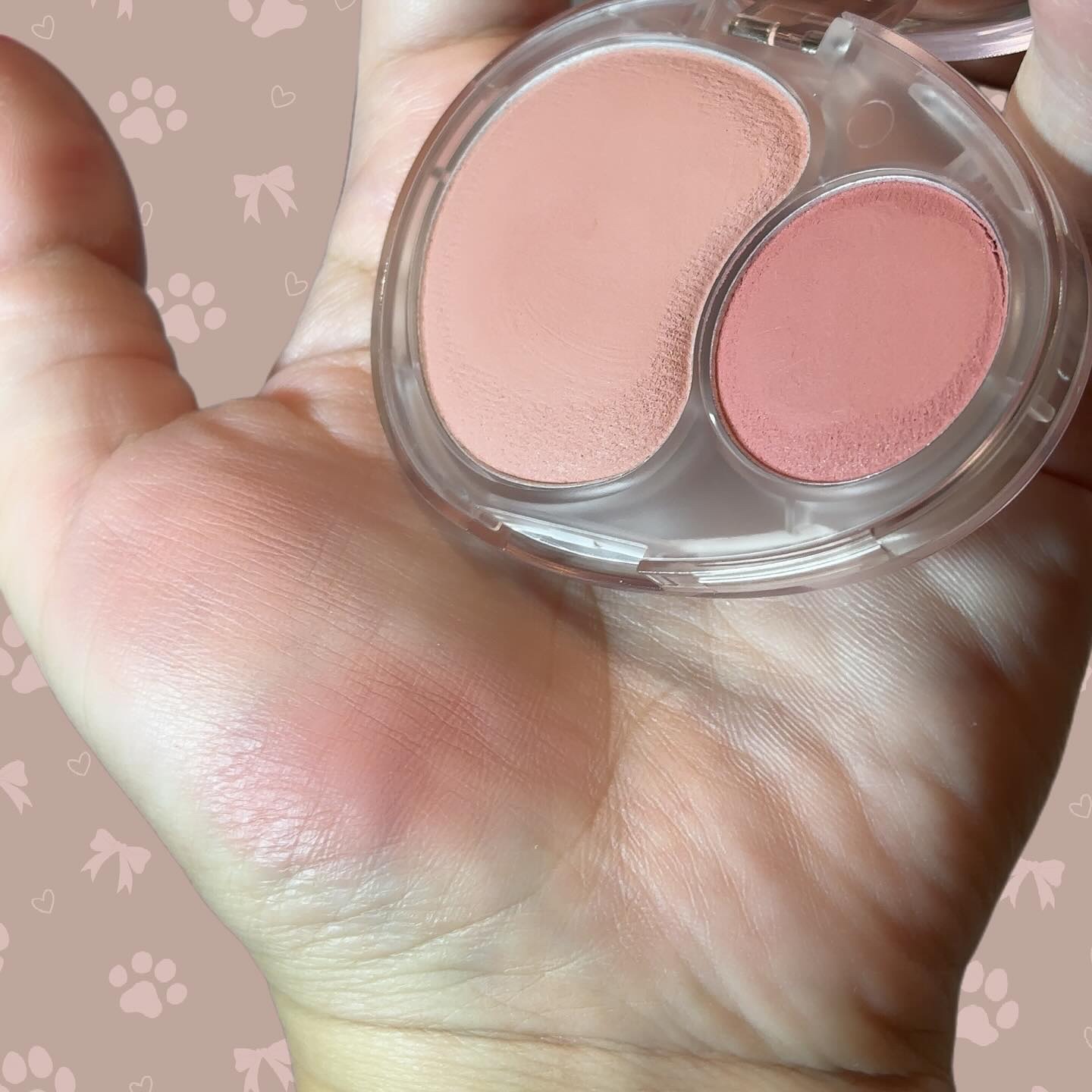 デュアルチークメロウ RS01 ロージートーク/fwee/ジェル・クリームチークを使ったクチコミ（2枚目）