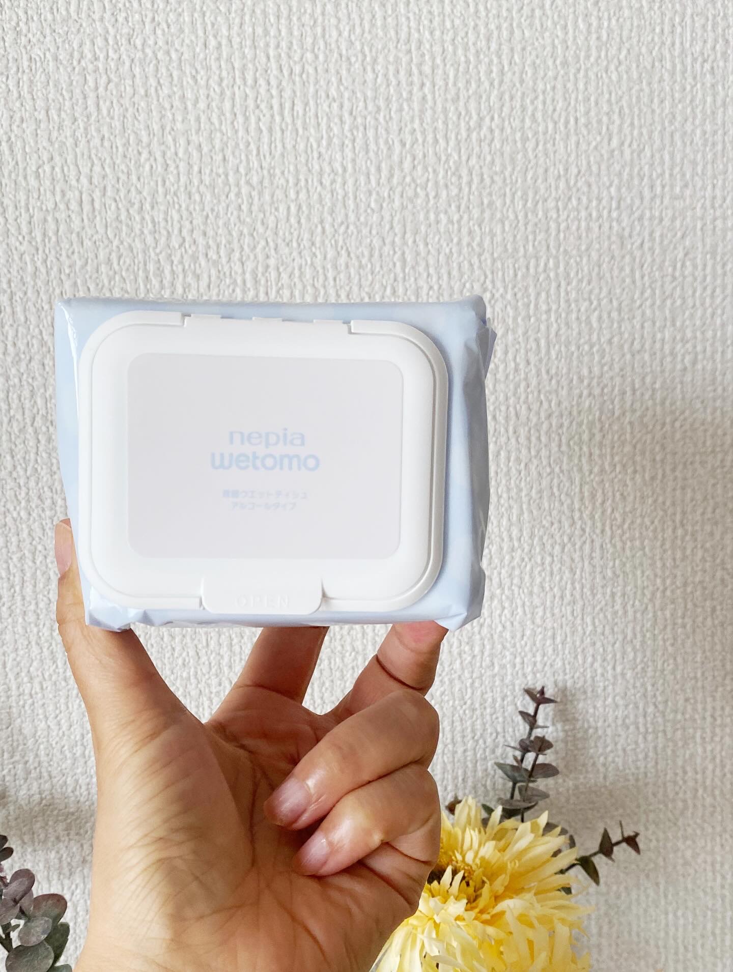 ネピア wetomo 除菌ウエットティシュ アルコールタイプ/ネピア/ティッシュを使ったクチコミ（2枚目）