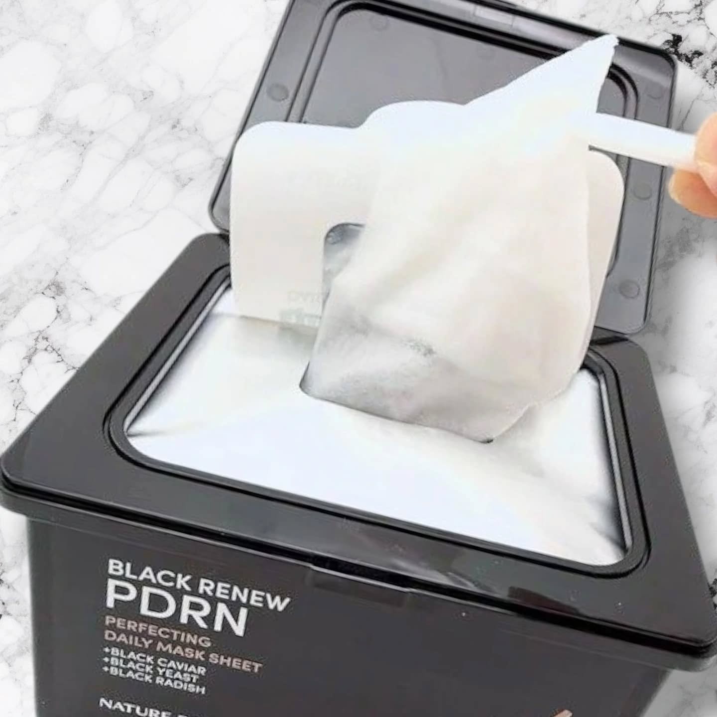 ブラックPDRN デイリーシートマスク/ネイチャーリパブリック/シートマスク・パックを使ったクチコミ（2枚目）