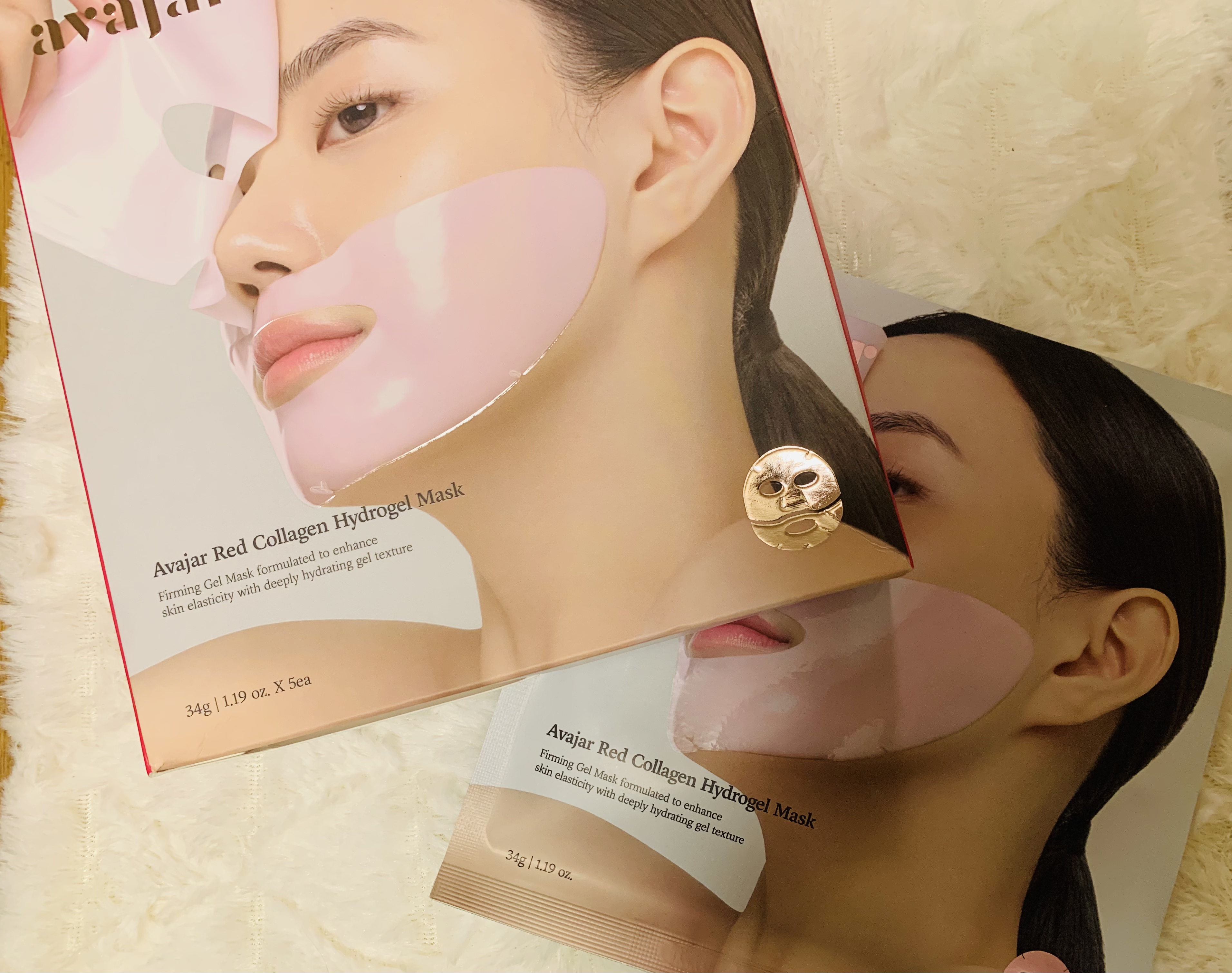 レッドコラーゲンハイドロゲルマスク/avajar/シートマスク・パックを使ったクチコミ（3枚目）