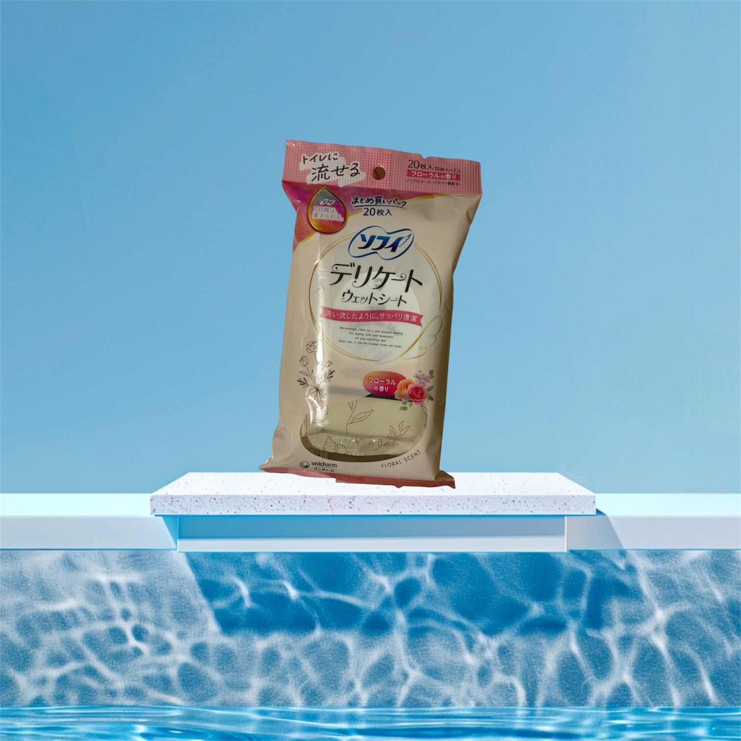 ソフィ デリケートウェットシート フレッシュフローラルの香り 本体/ソフィ/デリケートゾーンケアを使ったクチコミ（1枚目）