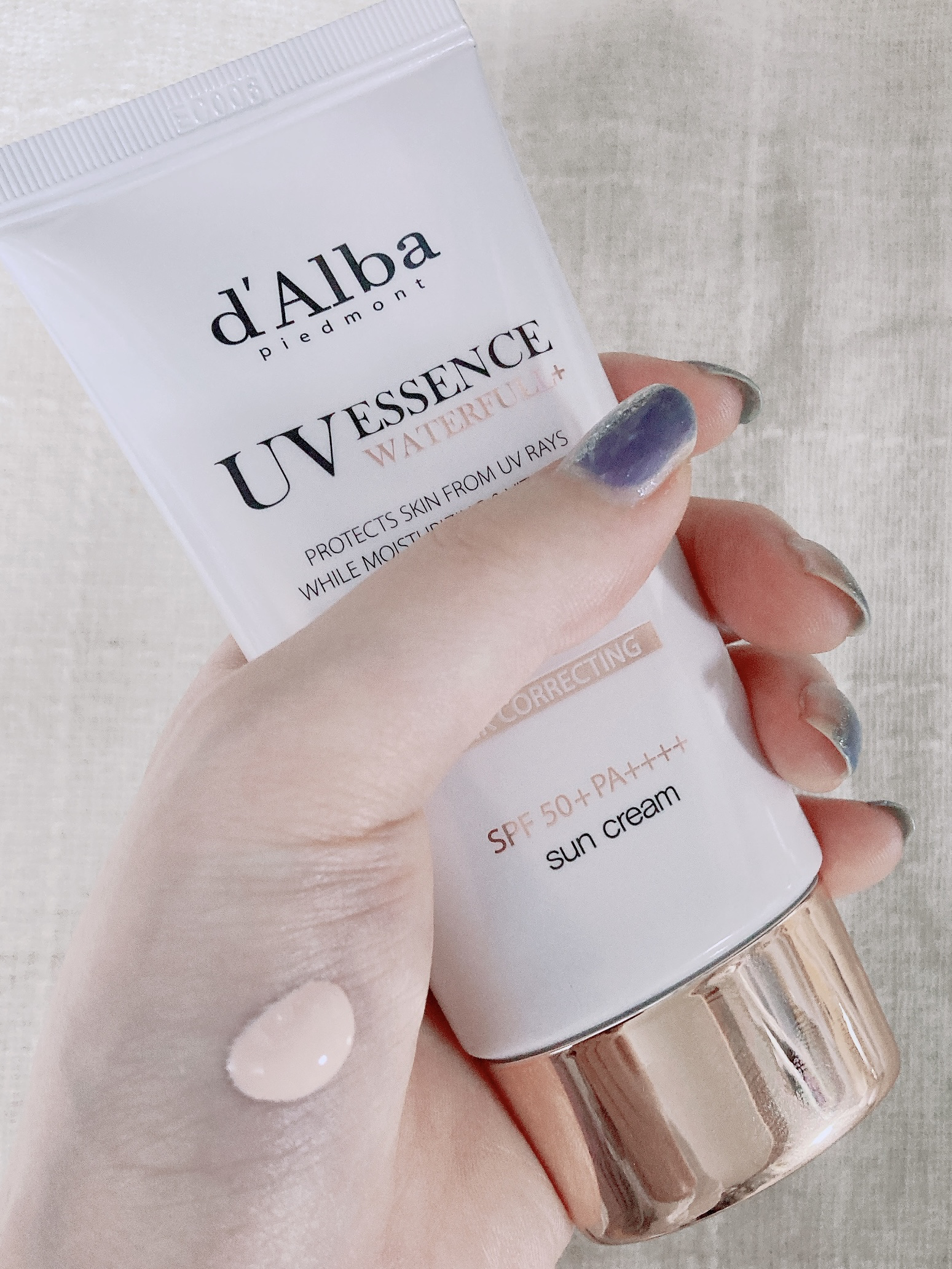 ウォータフルトーンアップサンクリーム/ダルバ/日焼け止めクリームを使ったクチコミ（3枚目）