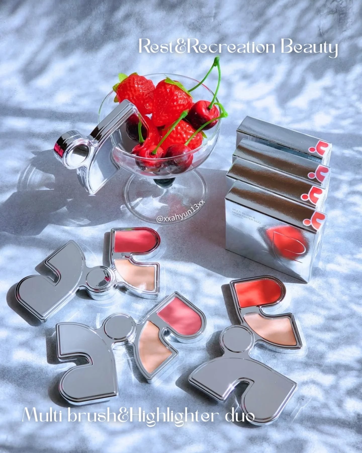 マルチブラッシュアンドハイライターデュオ/Rest & Recreation BEAUTY/ジェル・クリームチークを使ったクチコミ（1枚目）