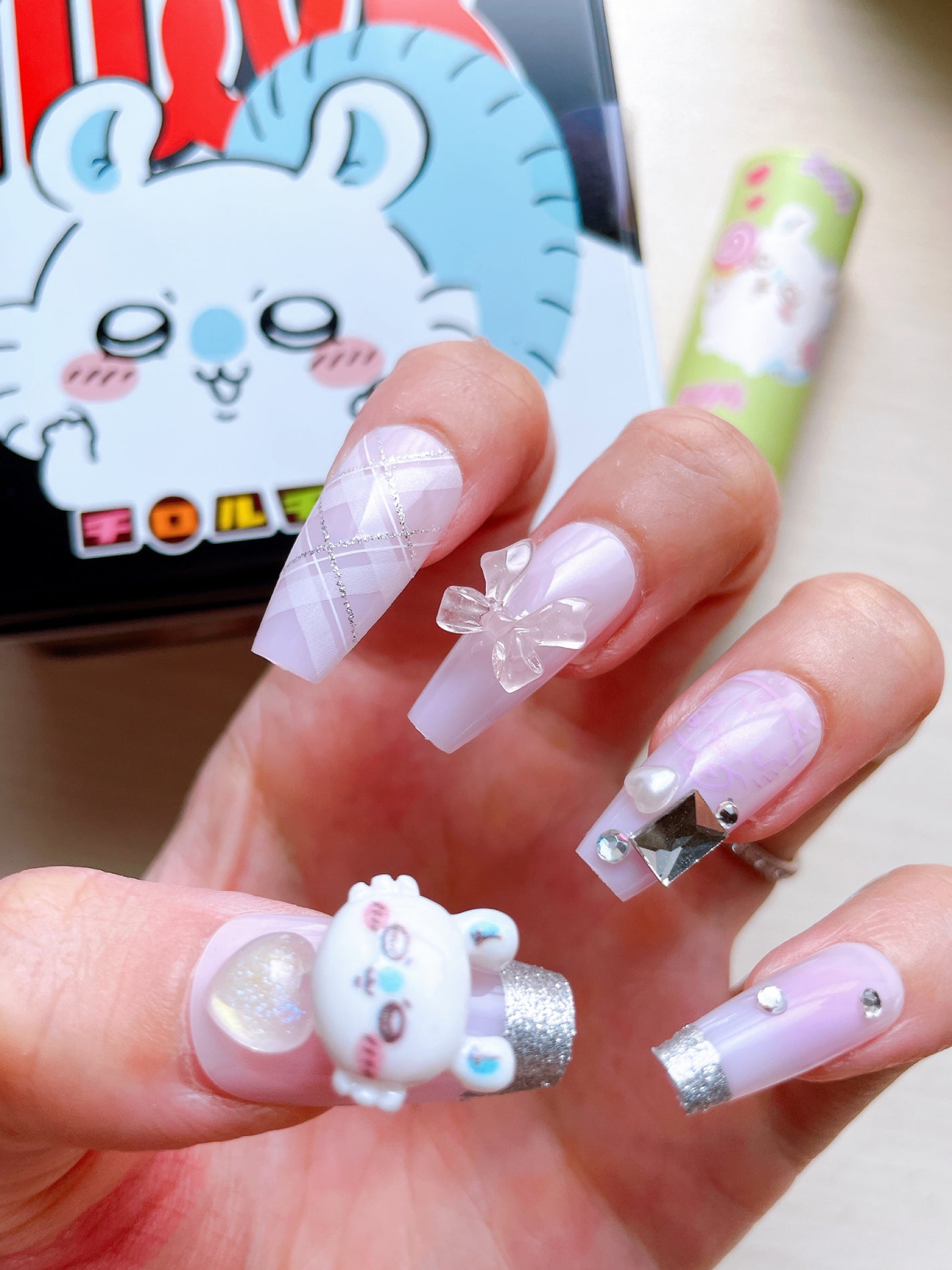 セミキュアジェルネイル(ハンド)/ohora/ネイルシールを使ったクチコミ(5枚目)