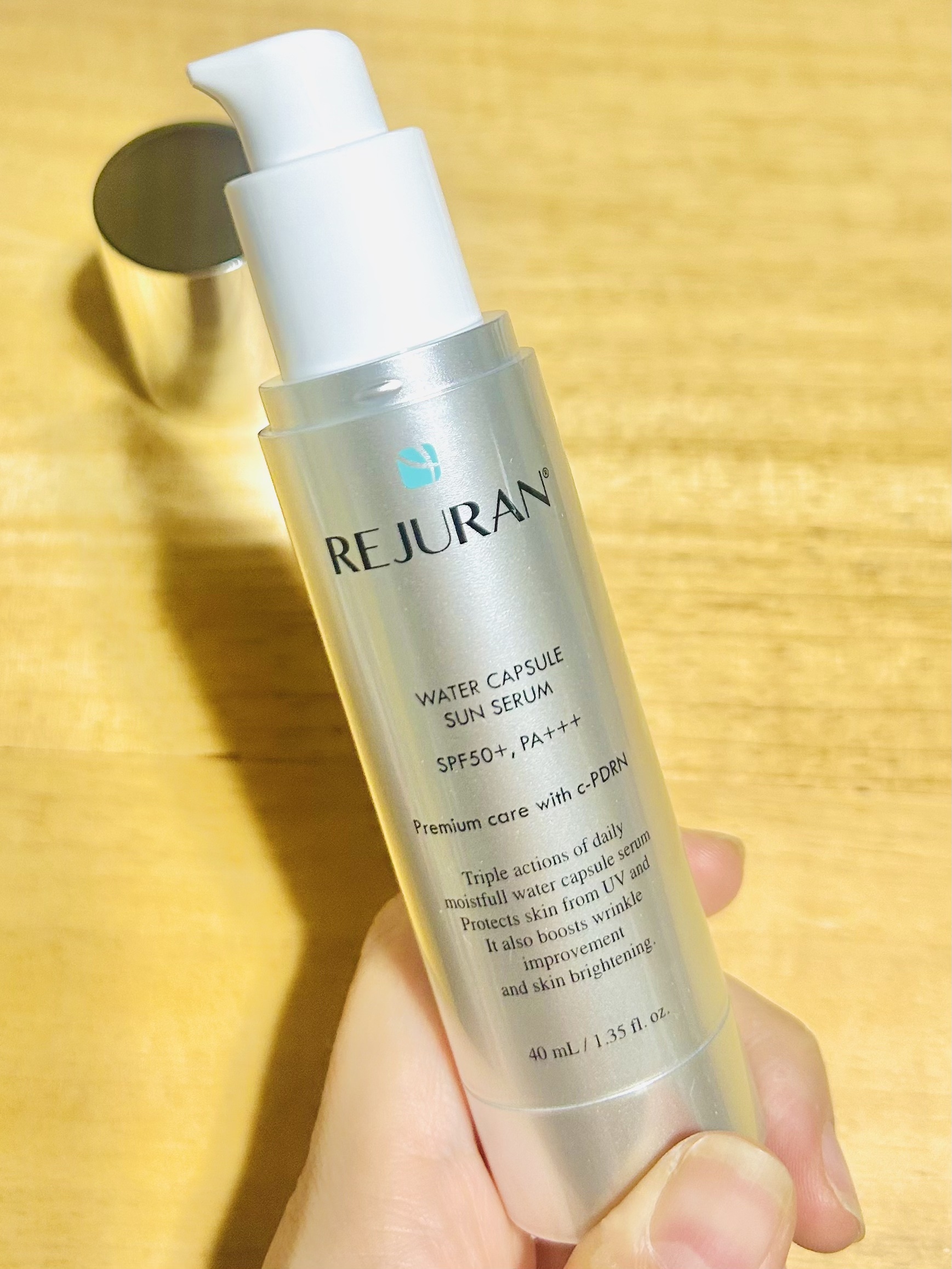 REJURAN ウォーターカプセルUV日焼け止めセラム SPF50+ PA+++ 40ml/REJURAN COSMETICS/日焼け止め・UVケアを使ったクチコミ（1枚目）