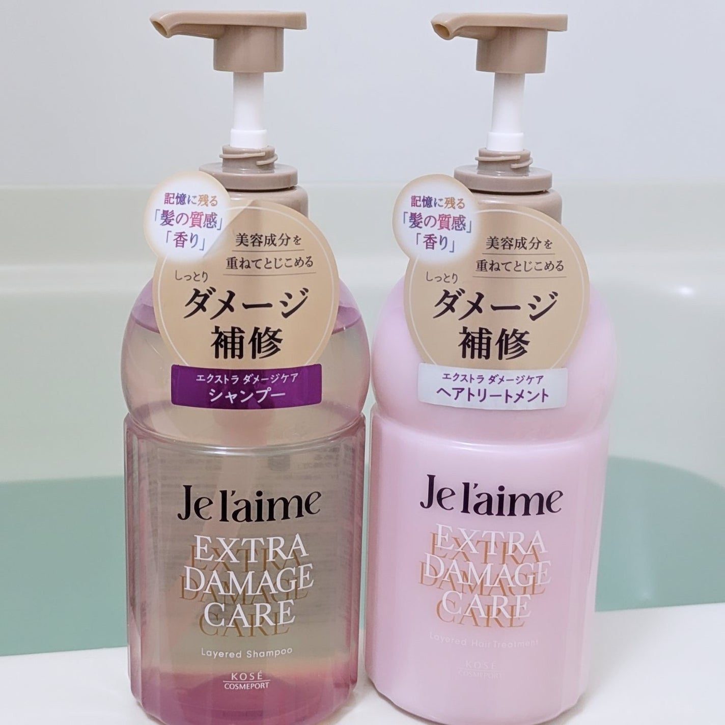 ジュレーム レイヤード シャンプー/ヘアトリートメント (エクストラダメージケア)/Je l'aime/市販シャンプーを使ったクチコミ(1枚目)