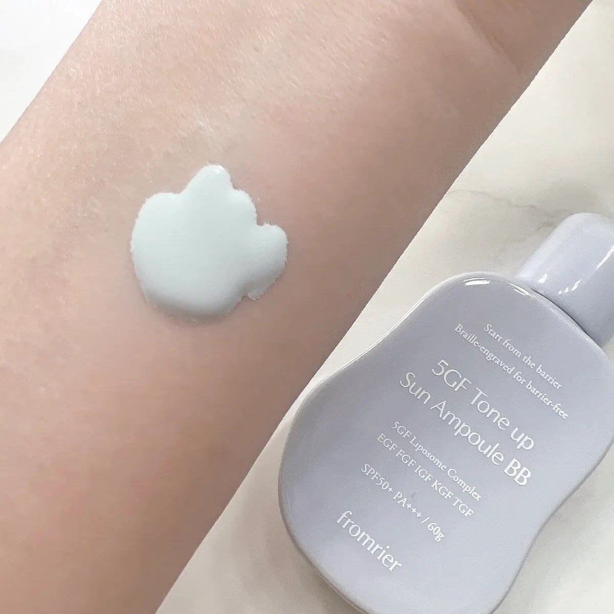 EGFシカウォーターサンアンプル/fromrier/日焼け止めローションを使ったクチコミ(4枚目)