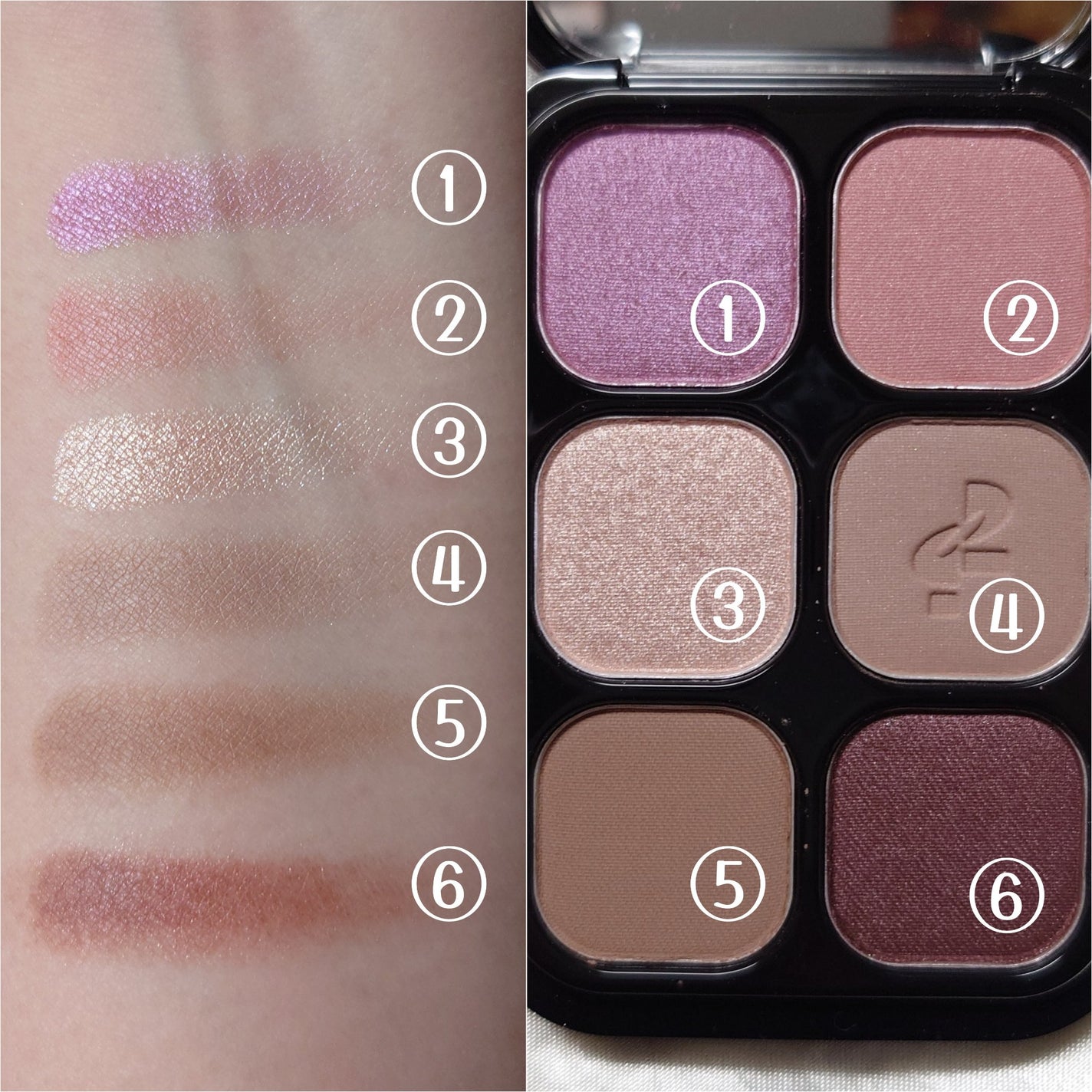 オッドバランスアイパレット/TWO SLASH FOUR/アイシャドウパレットを使ったクチコミ(3枚目)