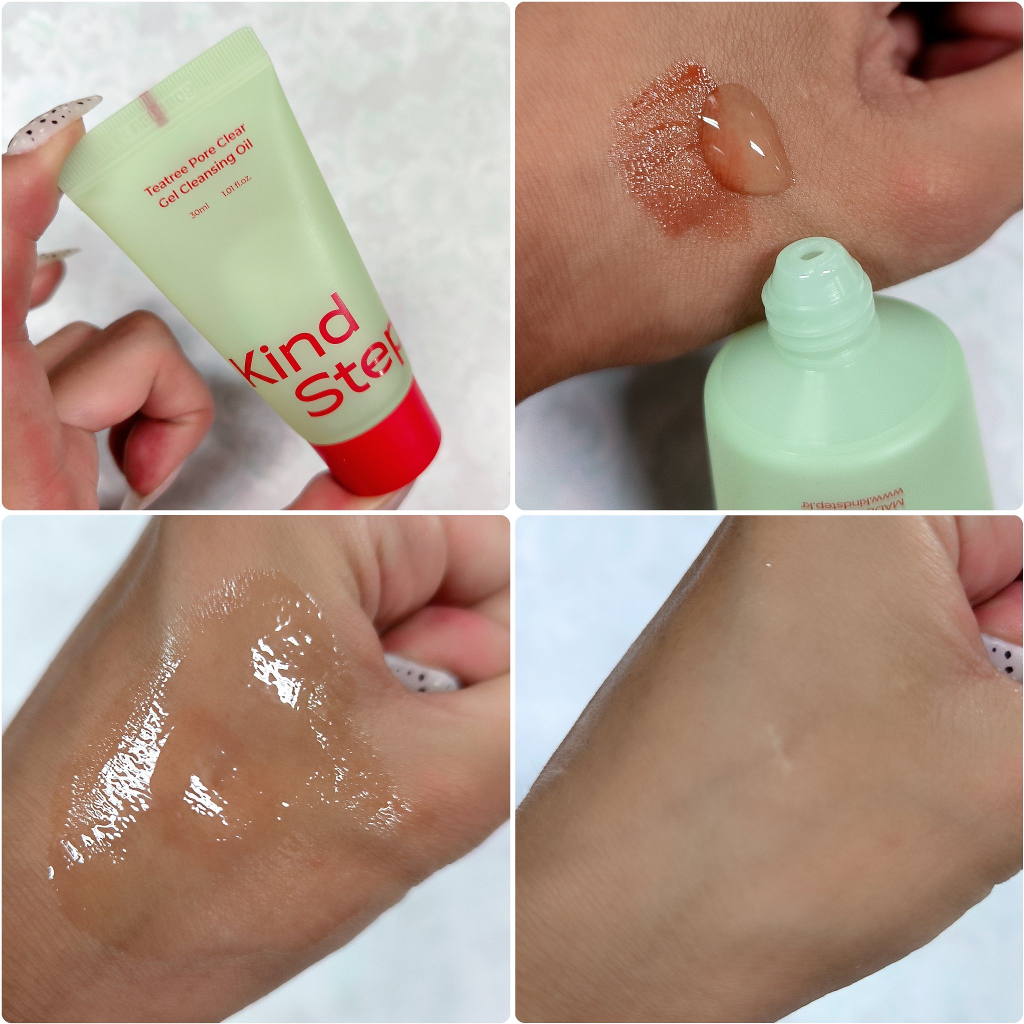 ティーツリージェルクレンジングオイル/KindStep/クレンジングジェルを使ったクチコミ（3枚目）