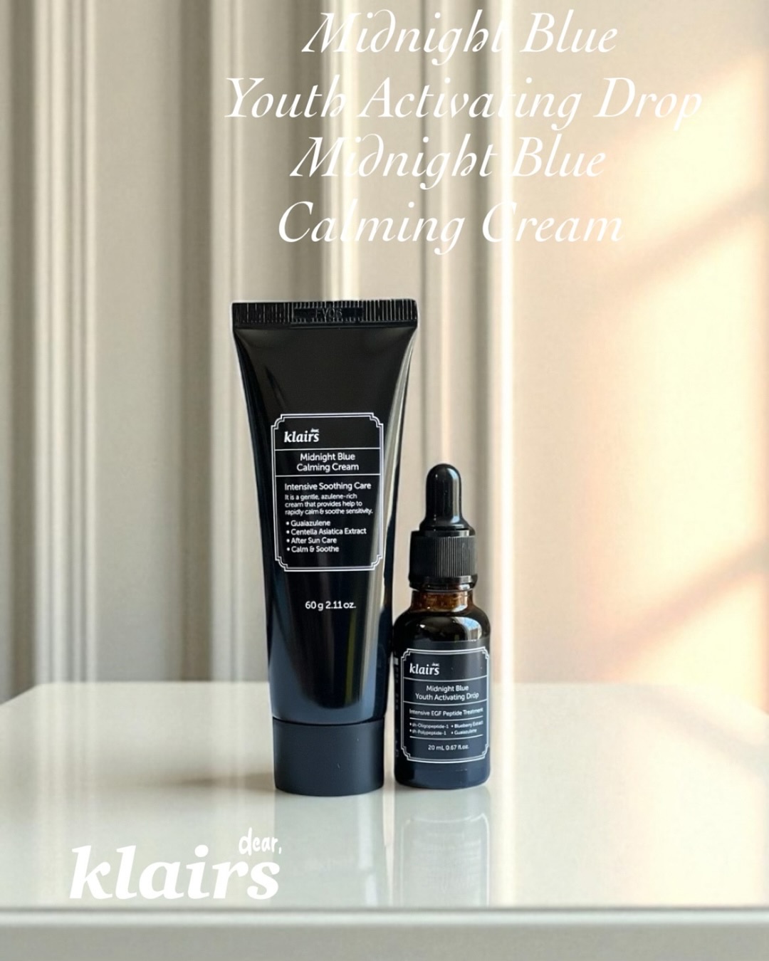 ミッドナイトブルーカーミングクリーム/Klairs/フェイスクリームを使ったクチコミ（1枚目）