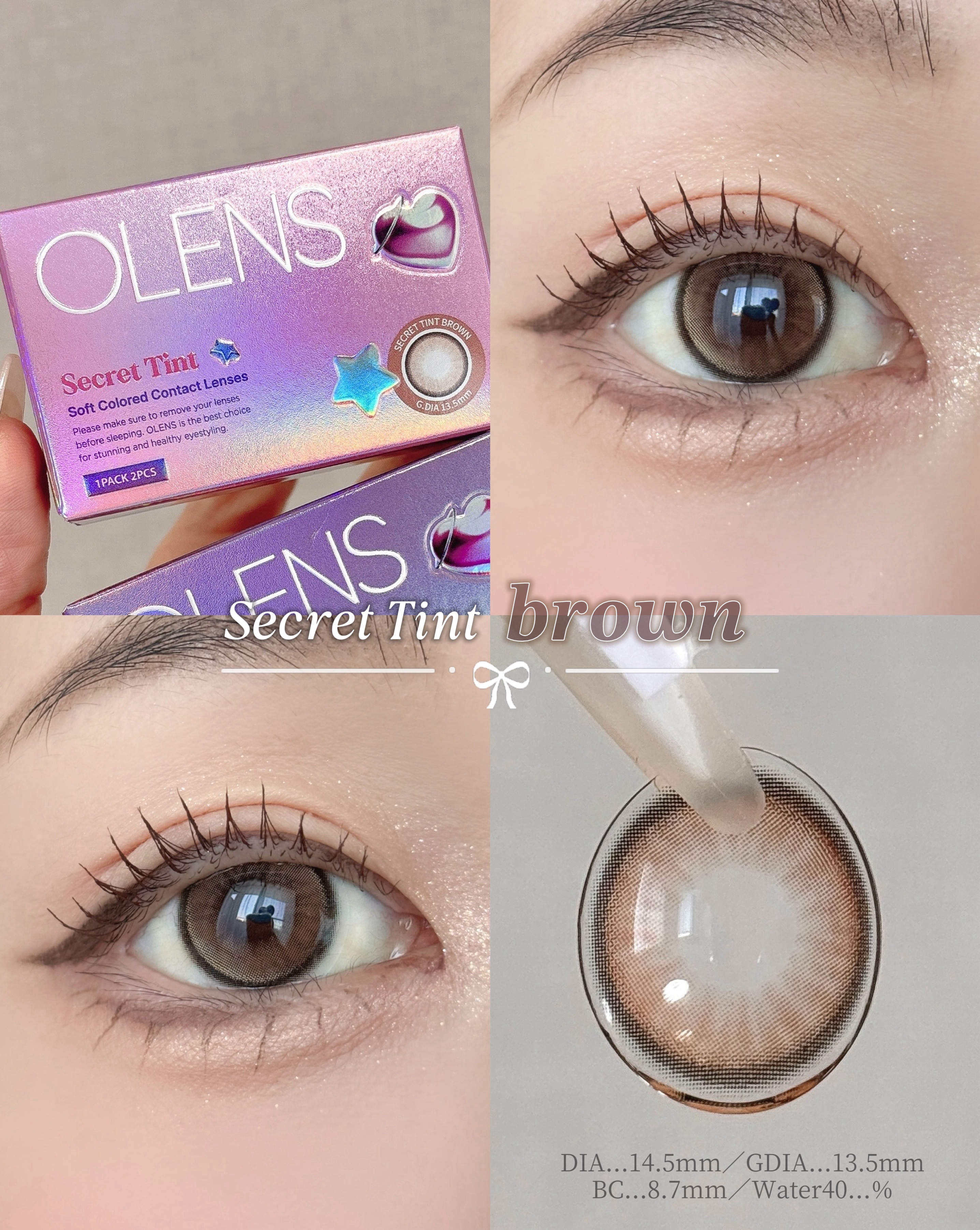 secret tint/OLENS/１ヶ月（１MONTH）カラコンを使ったクチコミ（3枚目）