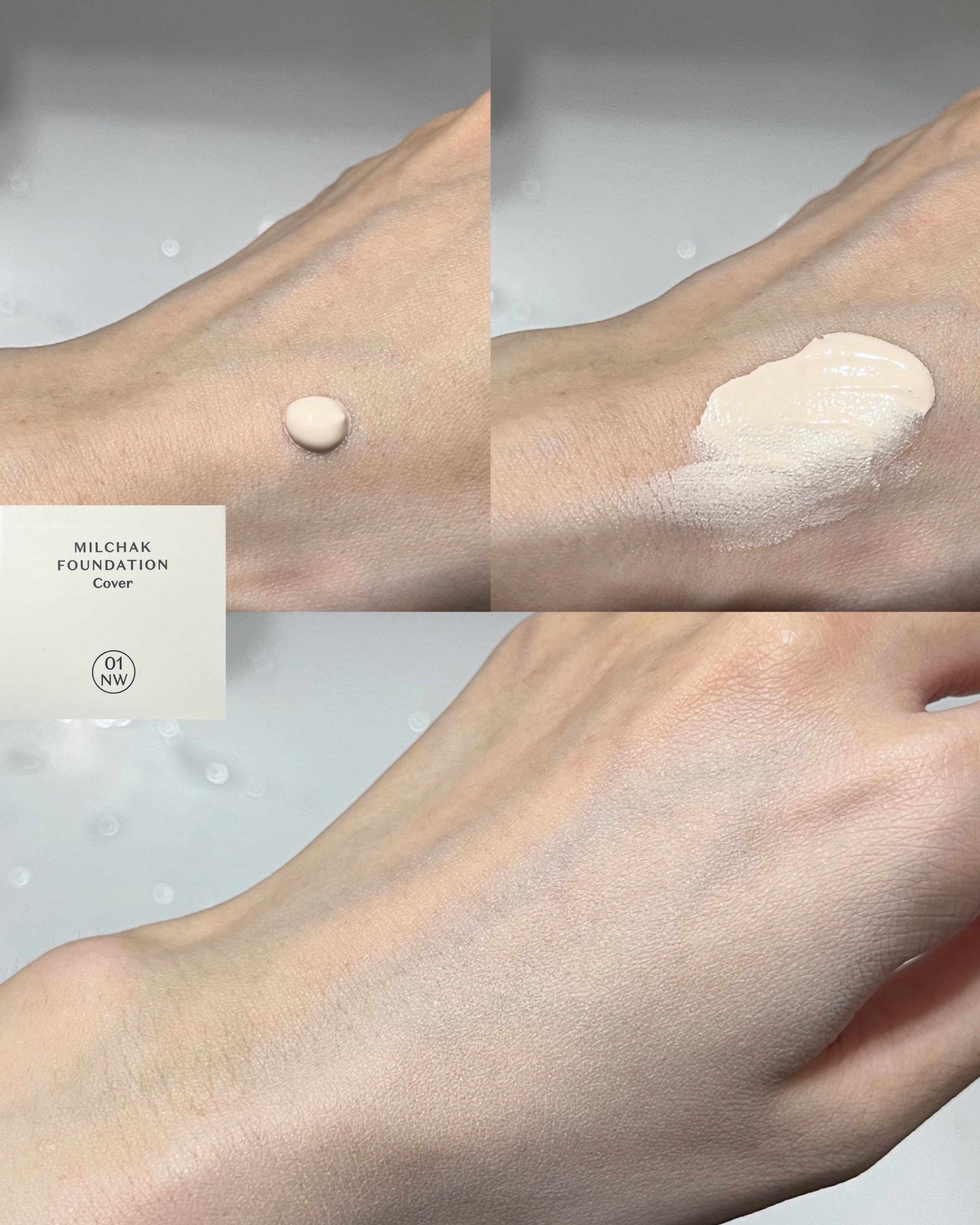 ジヴェルニー 密着カバーファンデーション/GIVERNY/リキッドファンデーションを使ったクチコミ（3枚目）