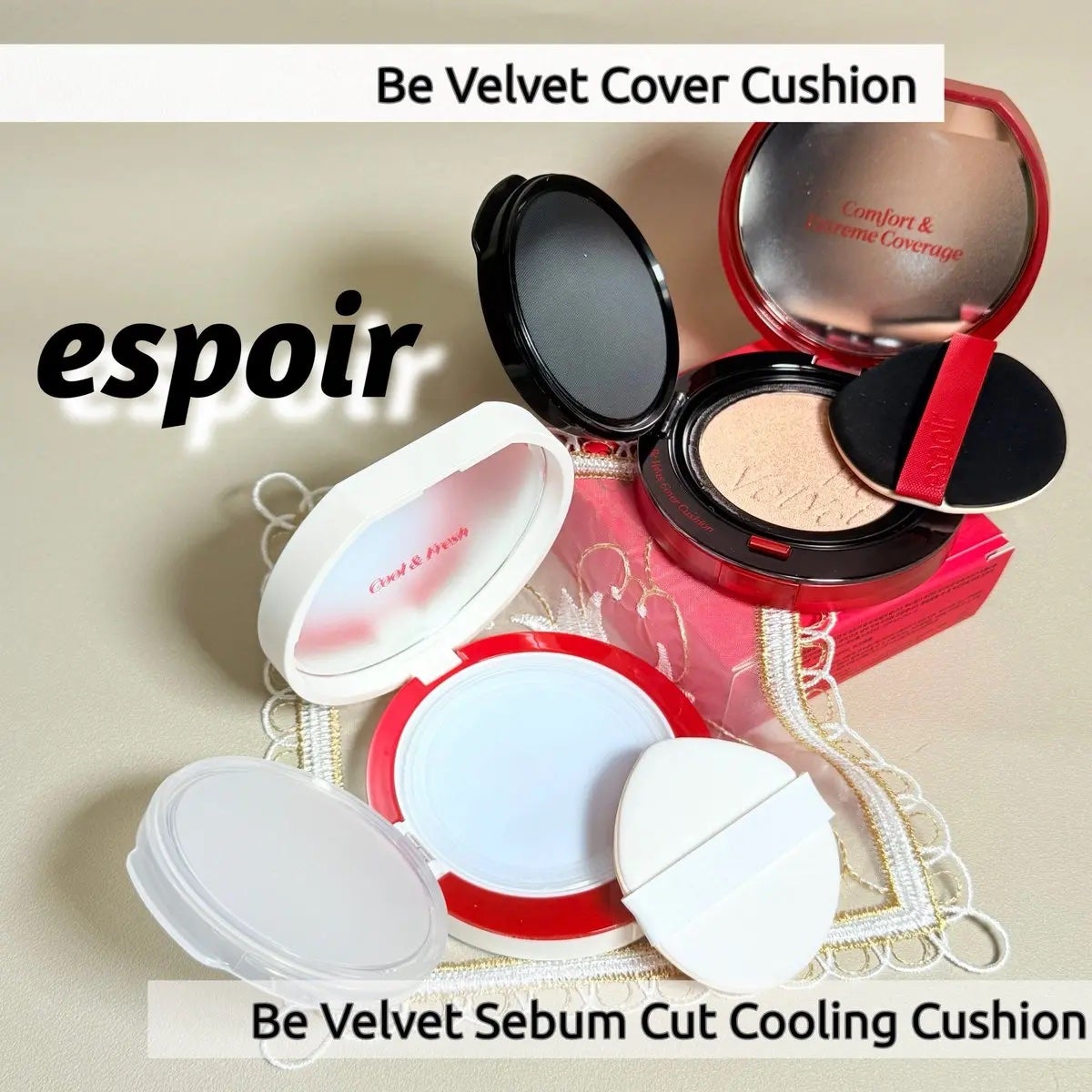 ビーベルベットカバークッション/espoir/クッションファンデーションを使ったクチコミ(1枚目)