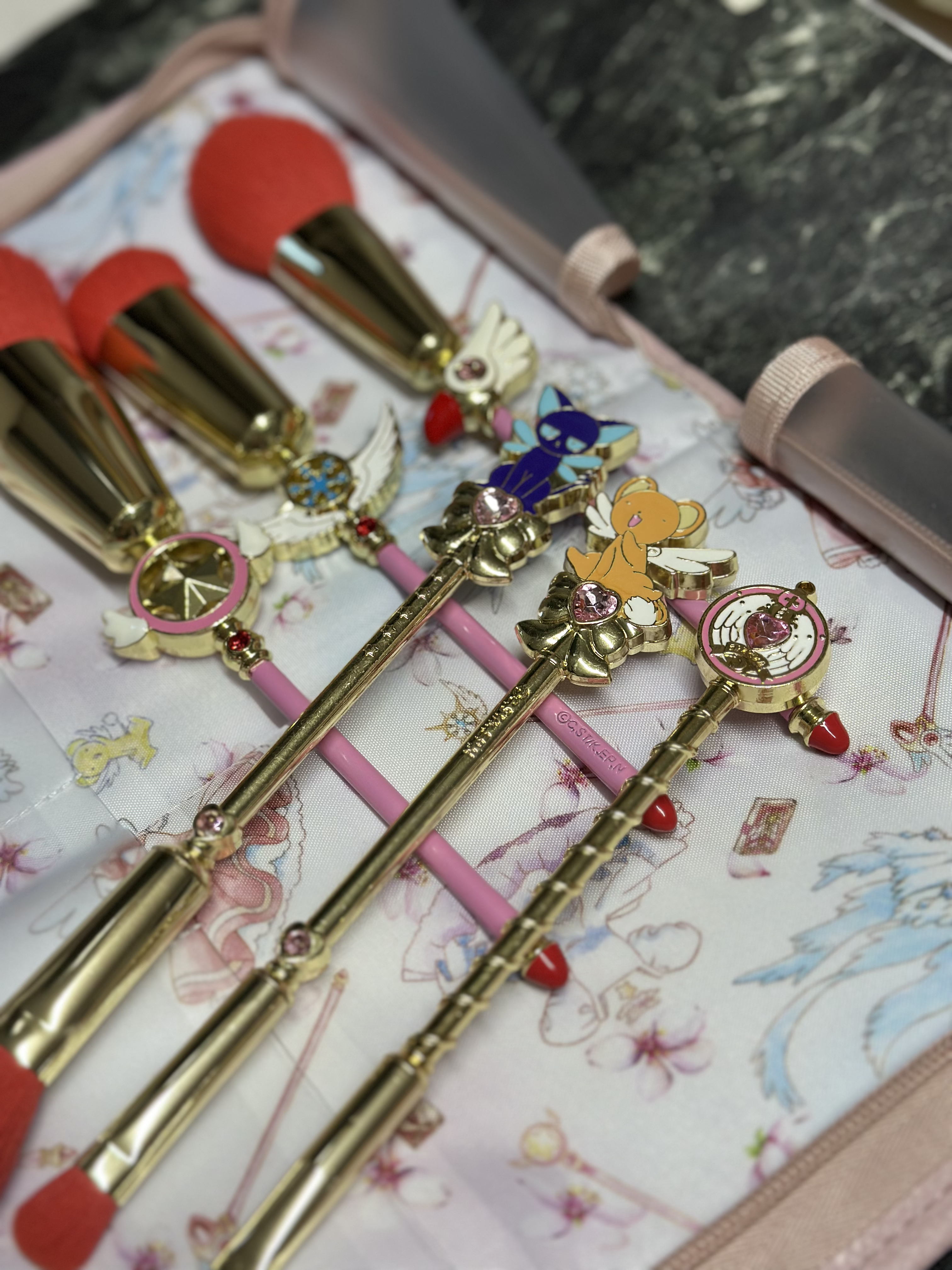 カードキャプターさくら 専用収納ポーチ＆メイクブラシ6本セット/SHOBIDO/メイクブラシを使ったクチコミ（2枚目）