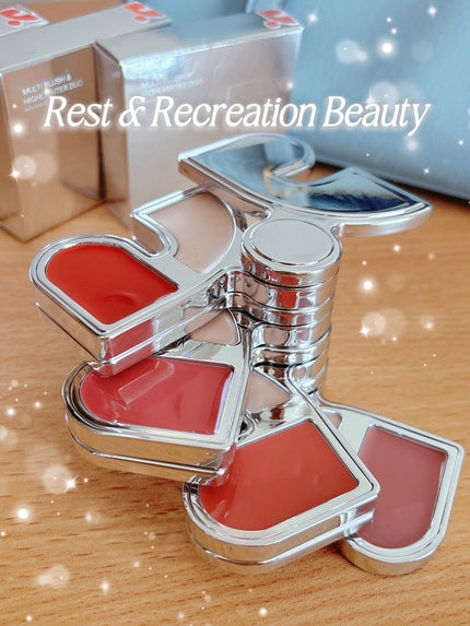 マルチブラッシュアンドハイライターデュオ/Rest & Recreation BEAUTY/ジェル・クリームチークを使ったクチコミ(4枚目)