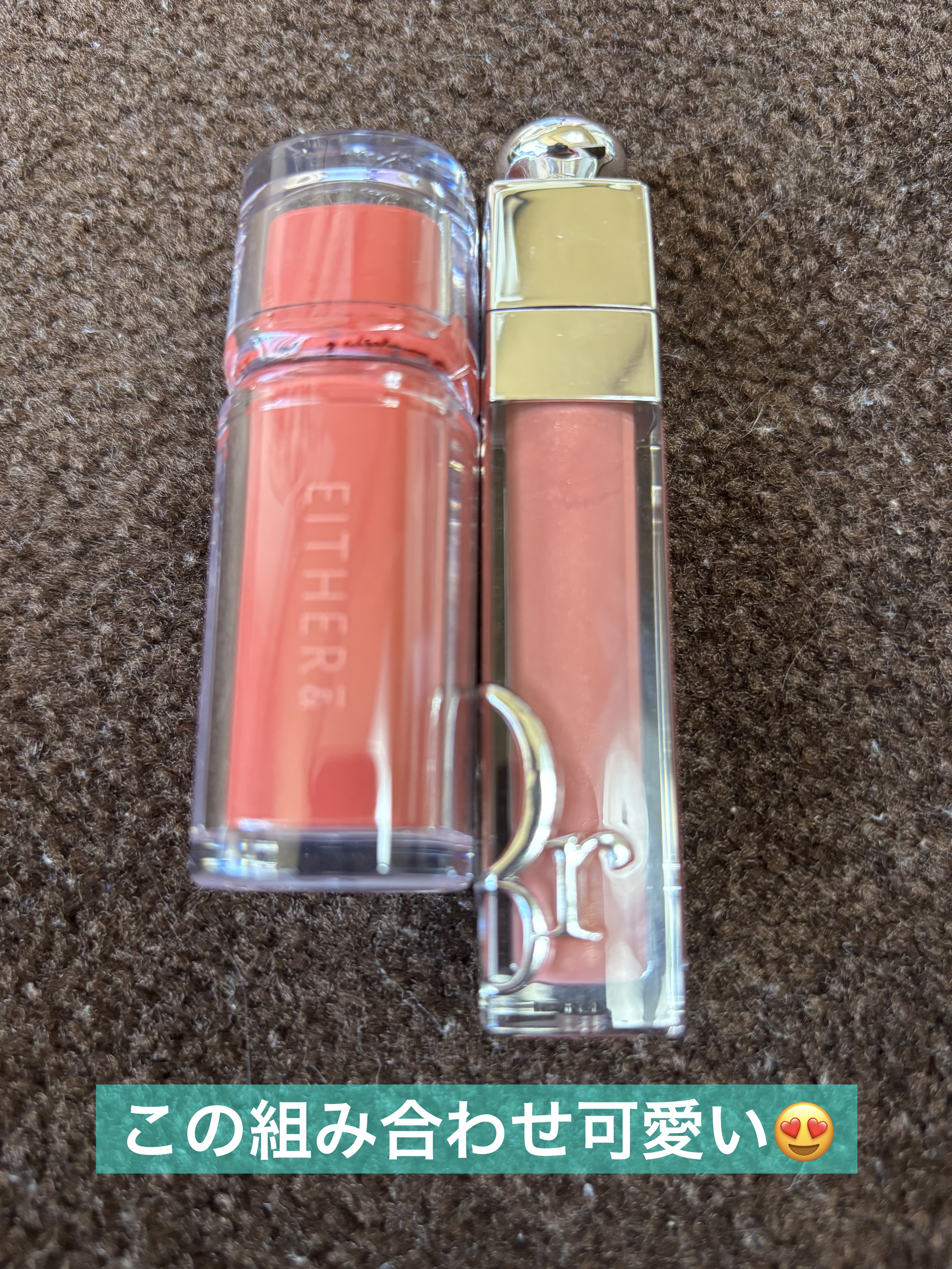 Dewy Syrup Tint 06 HEART ATTACK/EITHER＆/口紅を使ったクチコミ（1枚目）