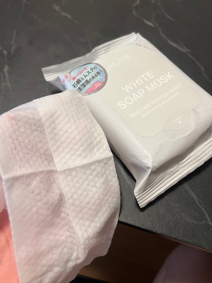 ジュライミー フレグランスパウダーシート ホワイトソープムスク/JUL7ME/ボディシートを使ったクチコミ(3枚目)