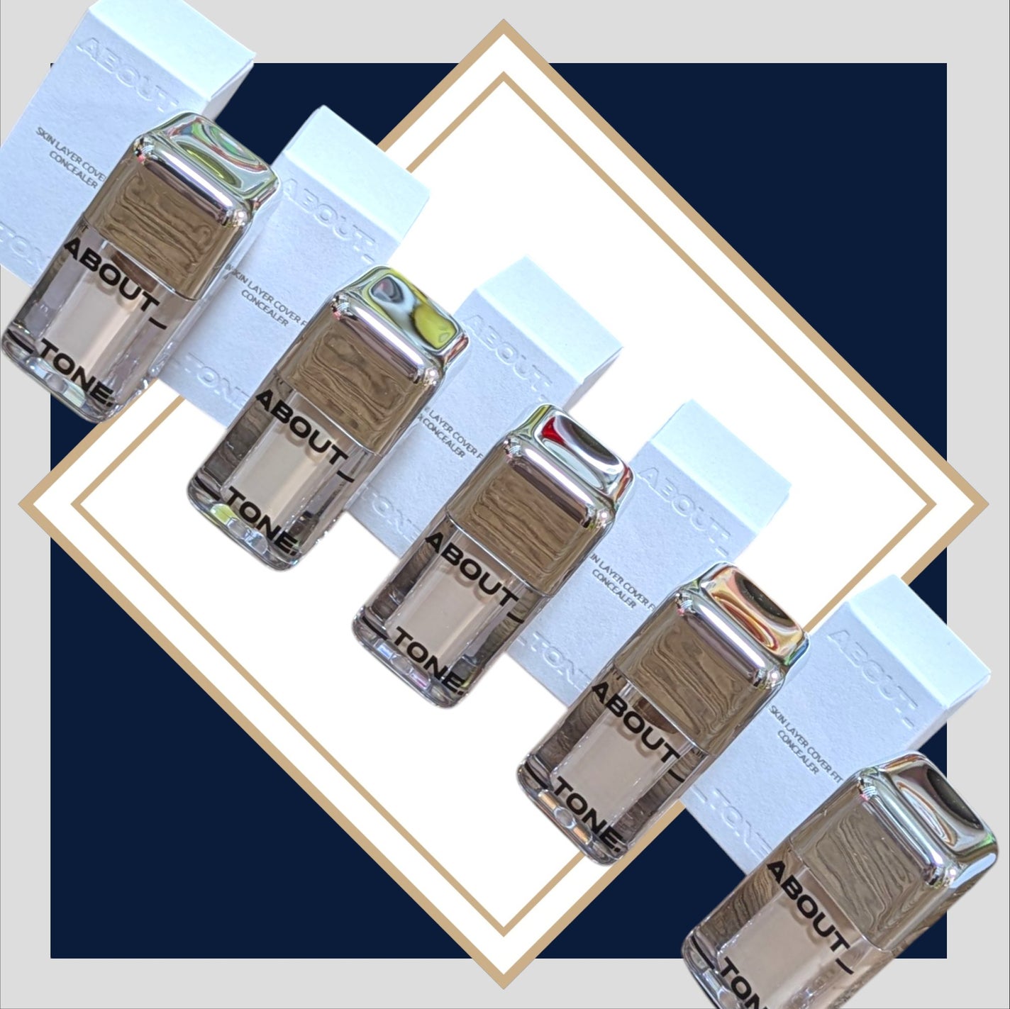 スキンレイヤーフィットファンデーション/ABOUT TONE/リキッドファンデーションを使ったクチコミ(2枚目)