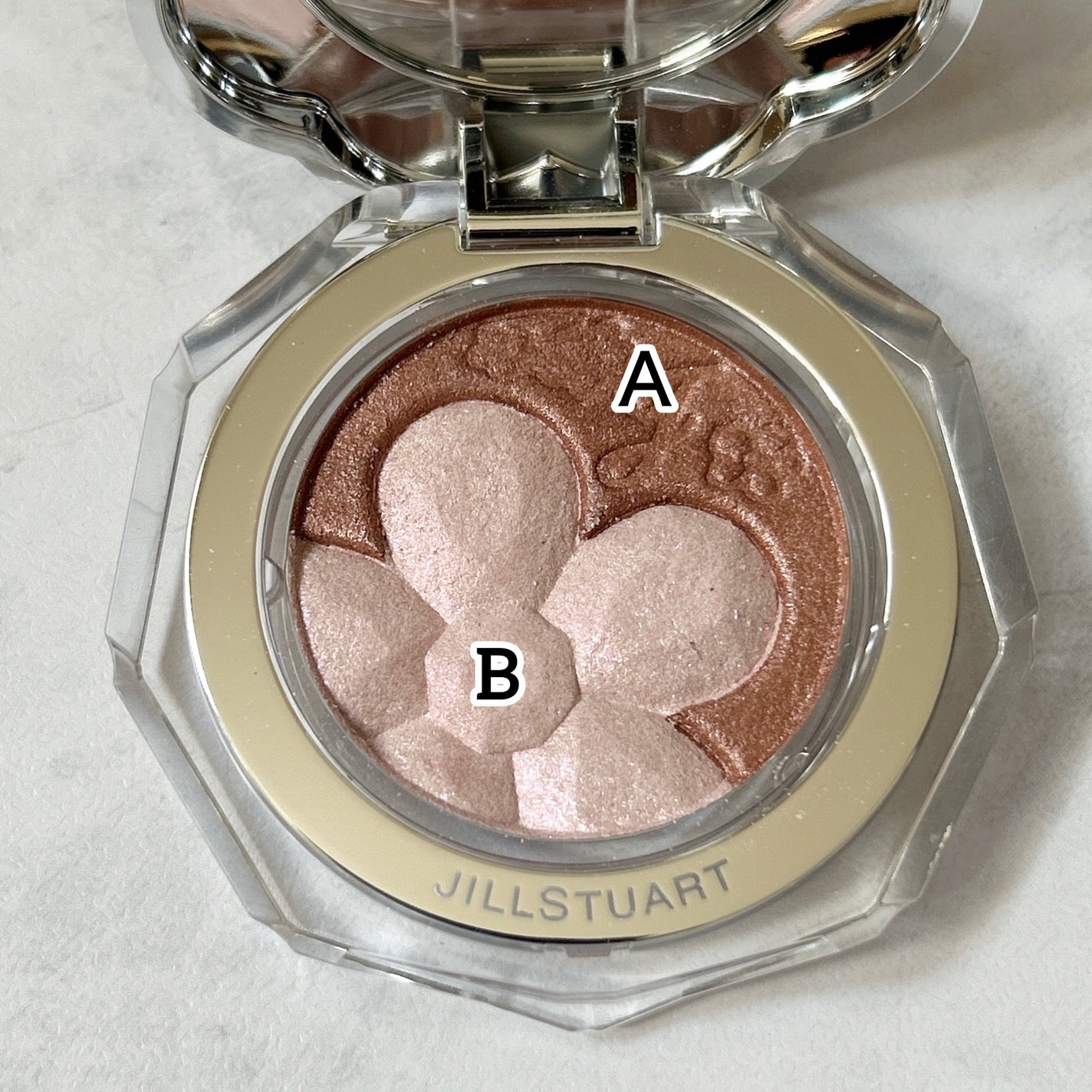 ジルスチュアート クリスタルブルーム ペタルクチュールアイズ デュオ/JILL STUART/アイシャドウパレットを使ったクチコミ(2枚目)