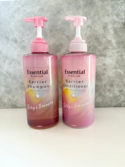 エッセンシャルプレミアム バリアシャンプー・コンディショナー シルキー&スムース/エッセンシャル/市販シャンプーを使ったクチコミ(1枚目)