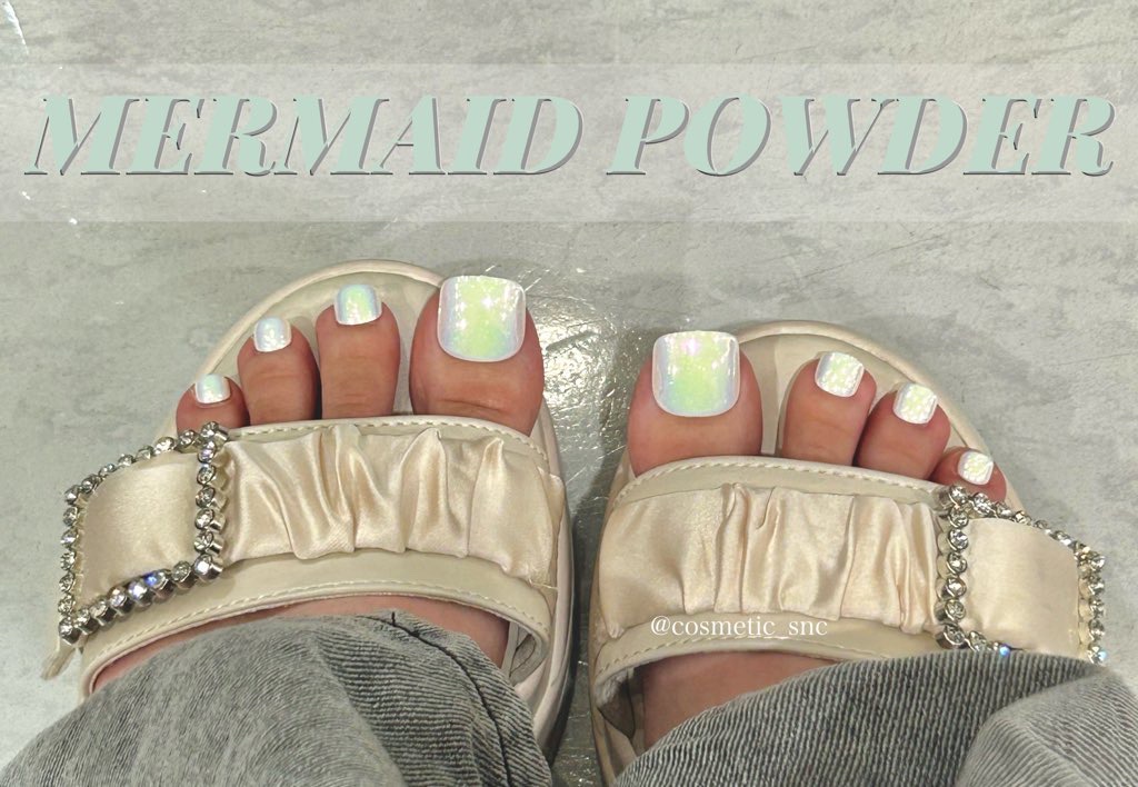 フットネイルチップ Mermaid Powder/FINGER SUIT/ネイルチップ・パーツを使ったクチコミ（1枚目）