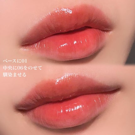 Dewy Syrup Tint/EITHER&/口紅を使ったクチコミ(2枚目)