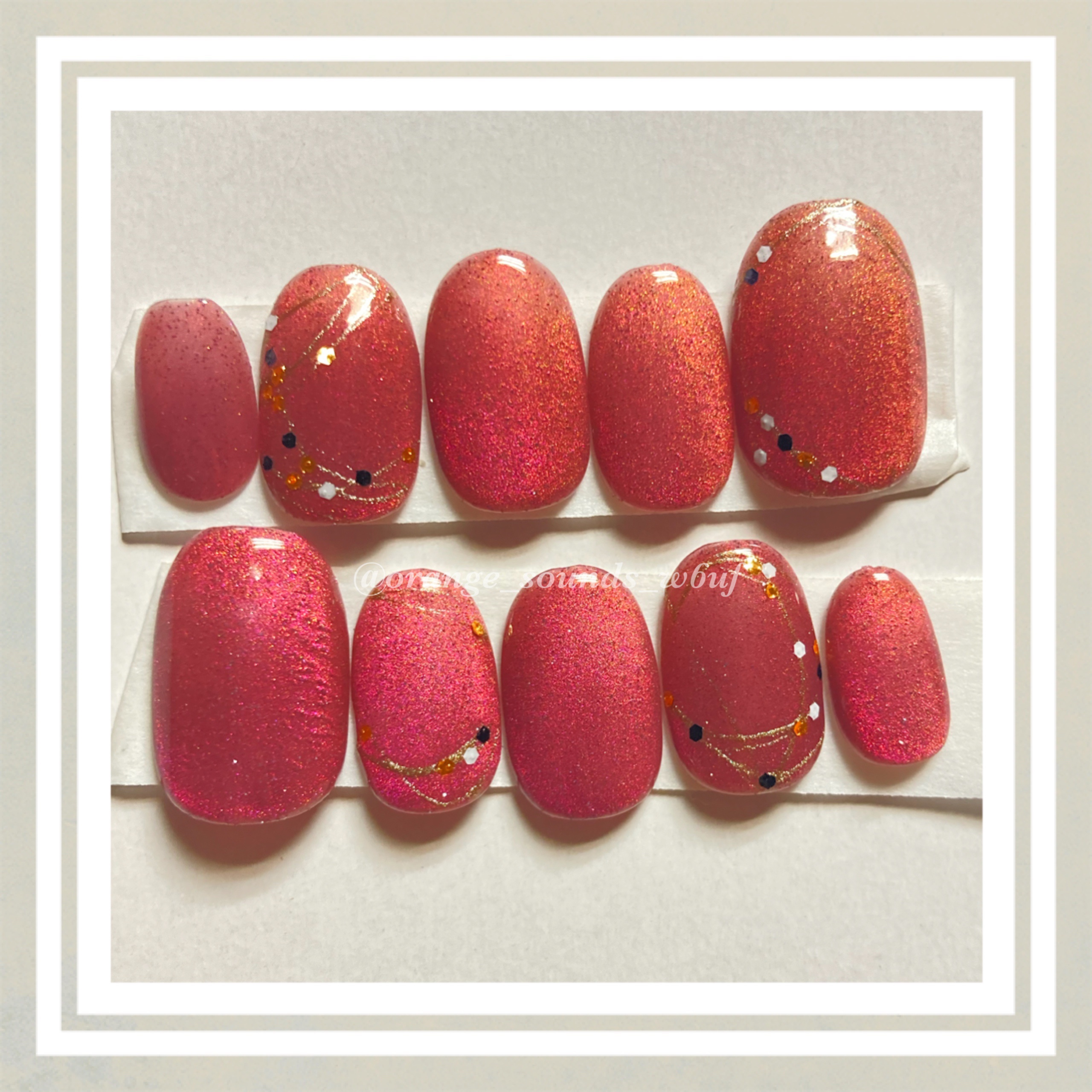 ドローイングジェル/セリア/ジェルネイルを使ったクチコミ（1枚目）