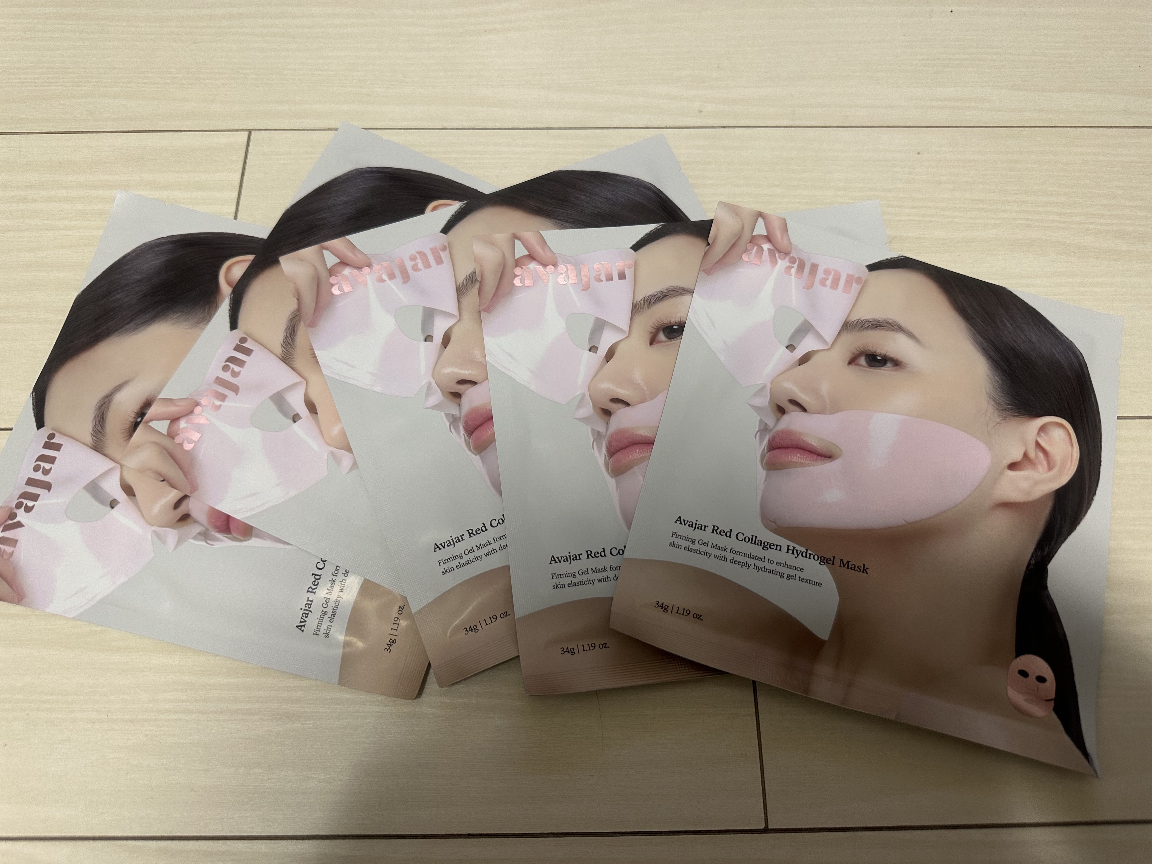 レッドコラーゲンハイドロゲルマスク/avajar/シートマスク・パックを使ったクチコミ（2枚目）