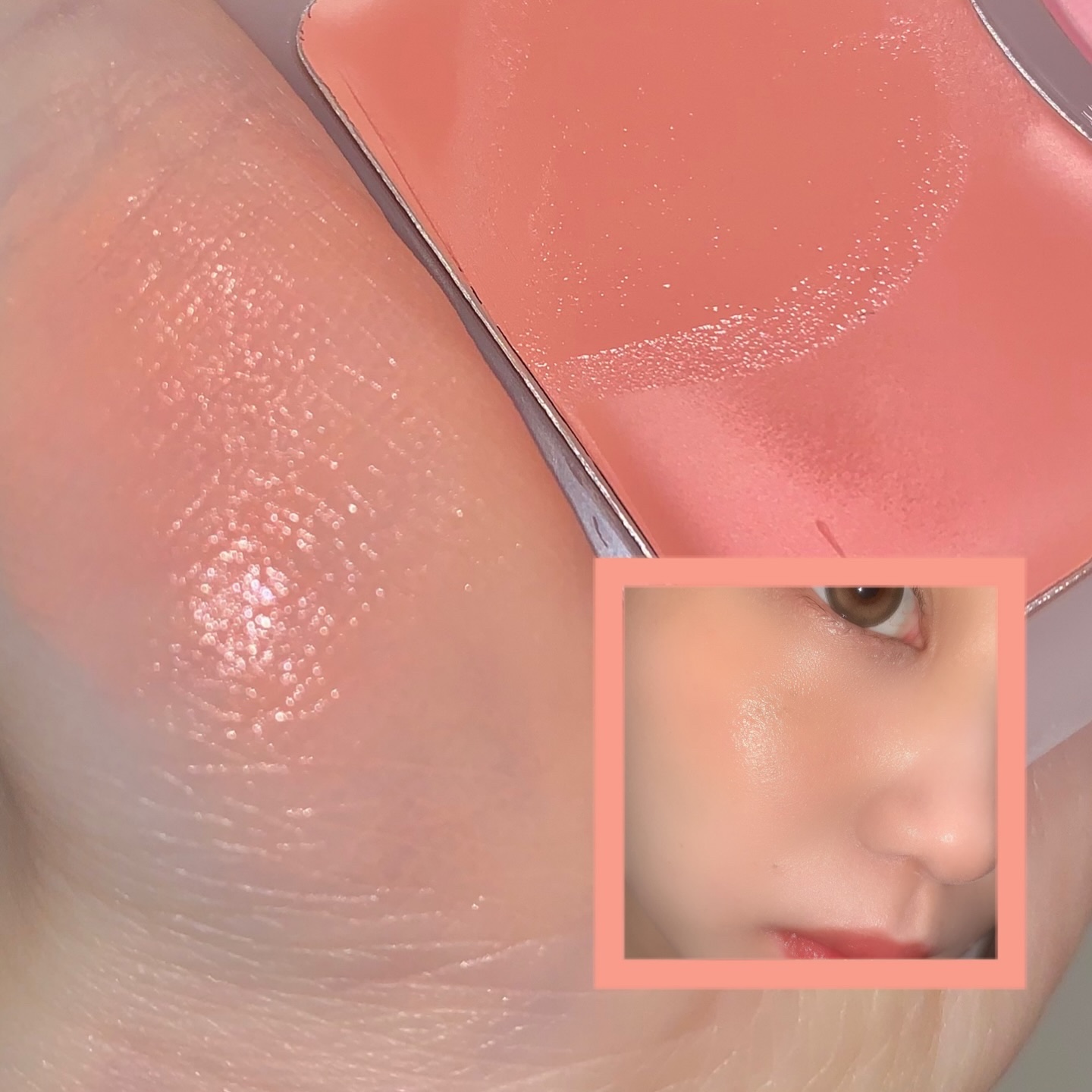 ジューシーグロウバーム/MilleFée/ジェル・クリームチークを使ったクチコミ（3枚目）