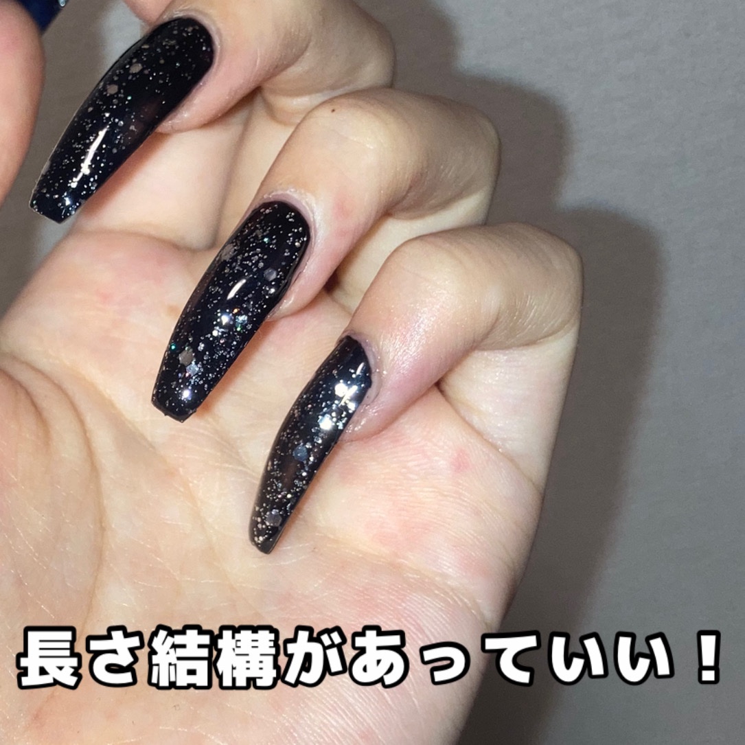 RICOANGチップ クリアタイプ/ウイング・ビート/ネイルチップ・パーツを使ったクチコミ（3枚目）