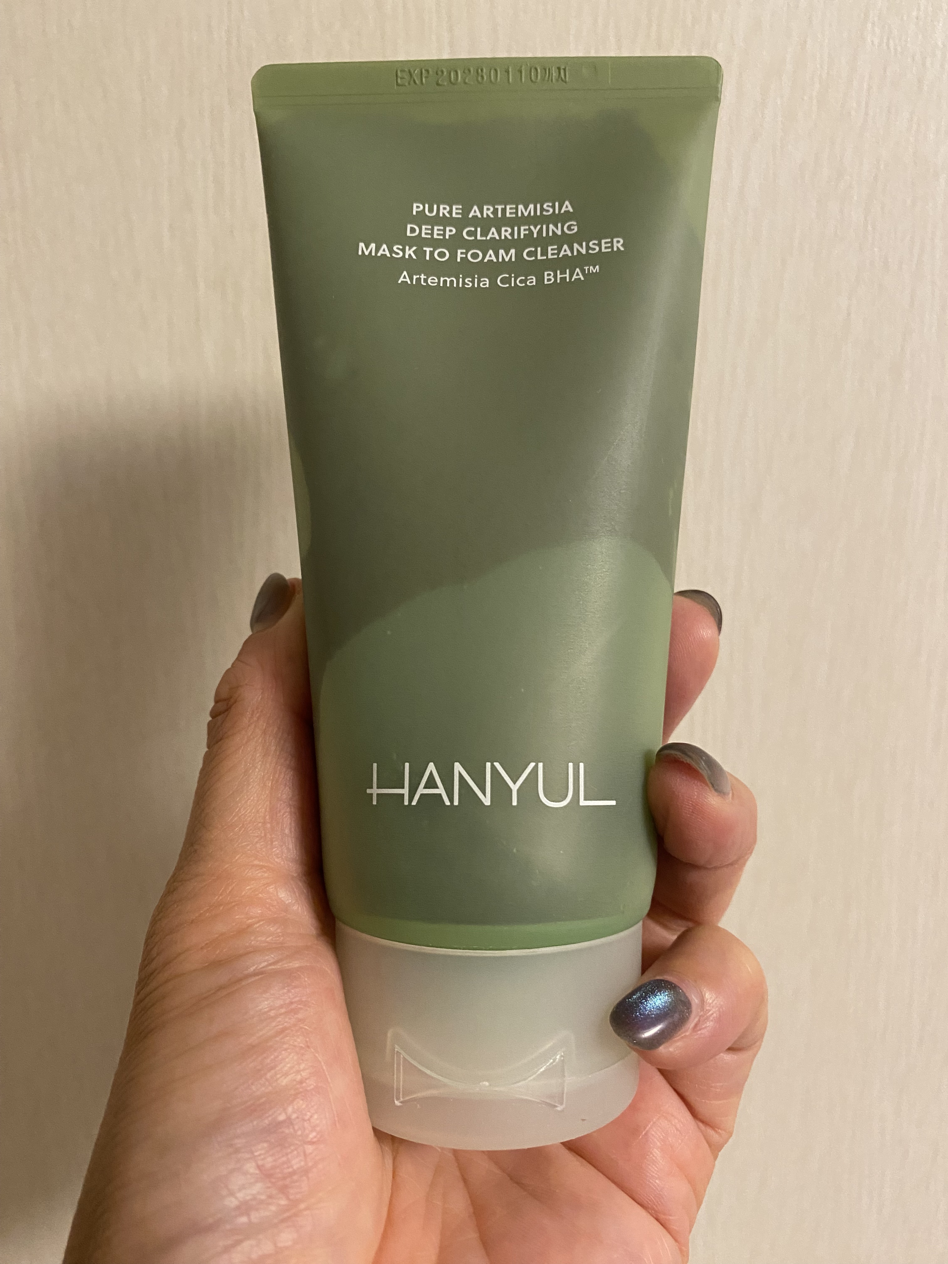 ピュア アルテミシア ディープ クラリファイングマスク トゥ フォーム クレンザー/HANYUL(ハンユル)/クレンジングを使ったクチコミ（2枚目）
