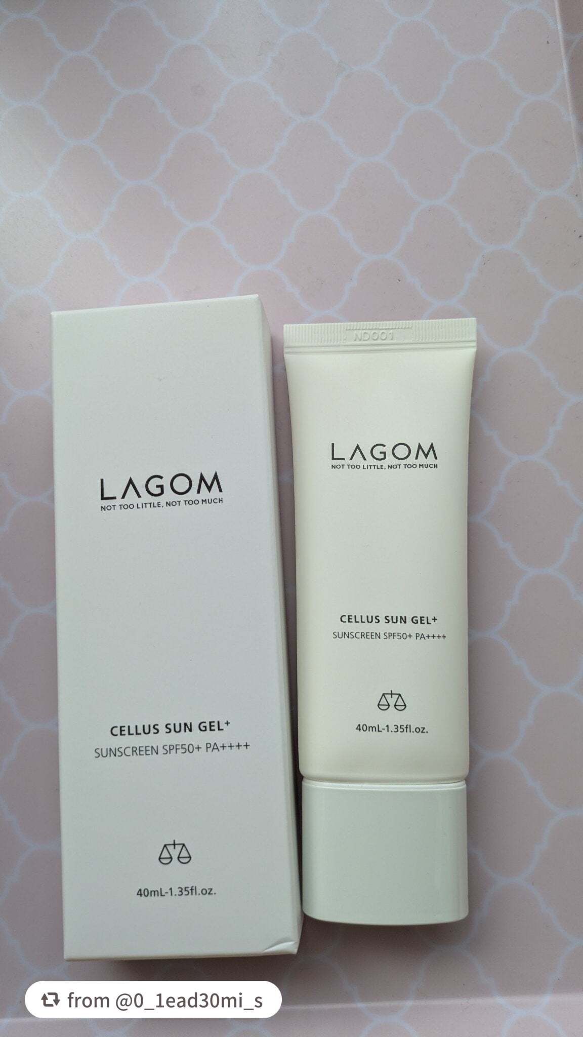 サンジェル プラス SPF50+ PA++++/LAGOM /日焼け止めジェルを使ったクチコミ(1枚目)