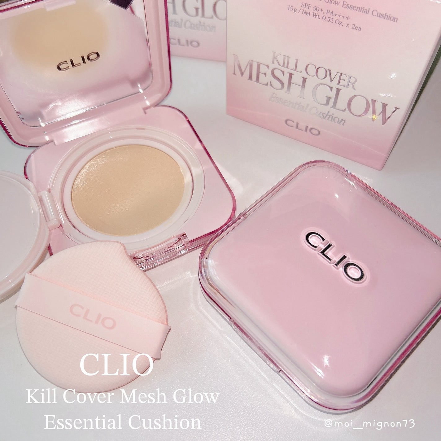 キルカバー メッシュ グロウ エッセンシャル クッション/CLIO/クッションファンデーションを使ったクチコミ(1枚目)