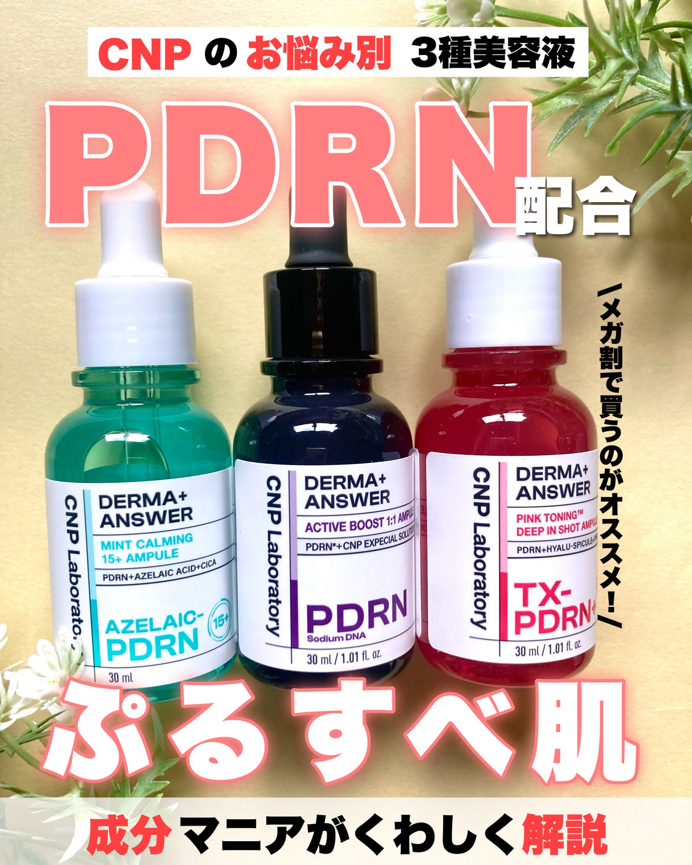 ダーマアンサー PDRN アクティブブースト1:1アンプル/CNP Laboratory/美容液を使ったクチコミ(1枚目)