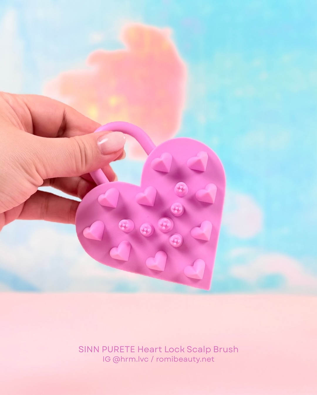 ハートロック スカルプブラシ/SINN PURETÉ/スカルプブラシを使ったクチコミ（2枚目）