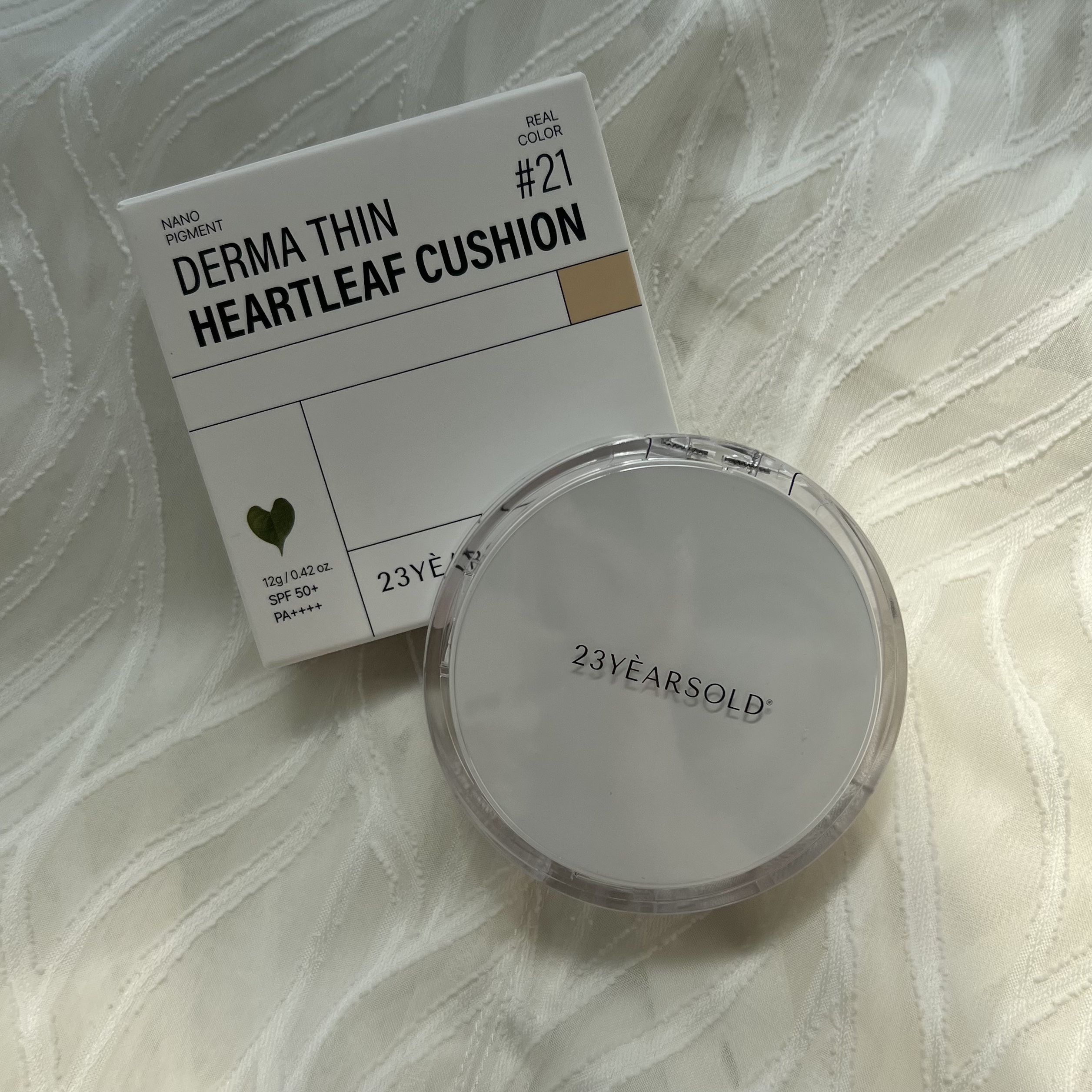 ハートリーフシーンカバークッション/23years old/クッションファンデーションを使ったクチコミ（1枚目）