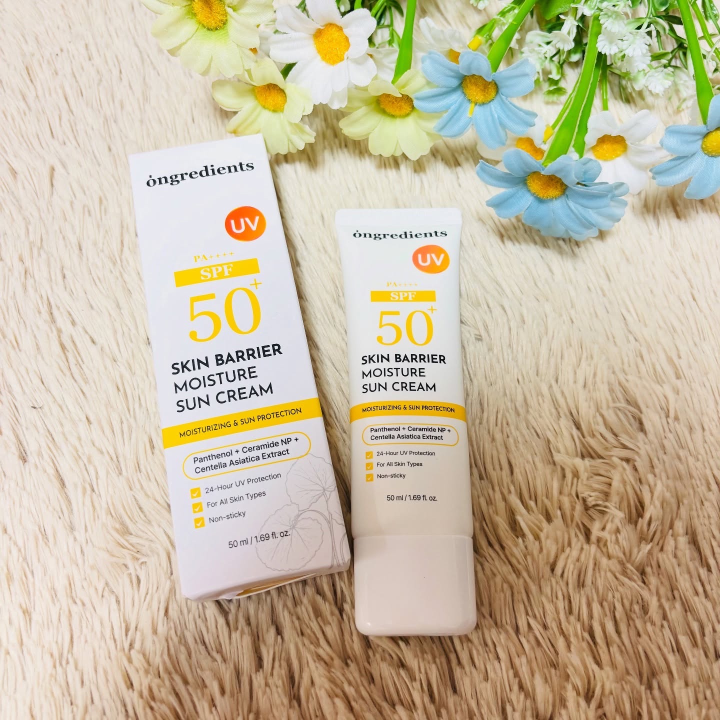 スキンバリアモイスチャーサンクリーム/Ongredients/日焼け止めクリームを使ったクチコミ（1枚目）