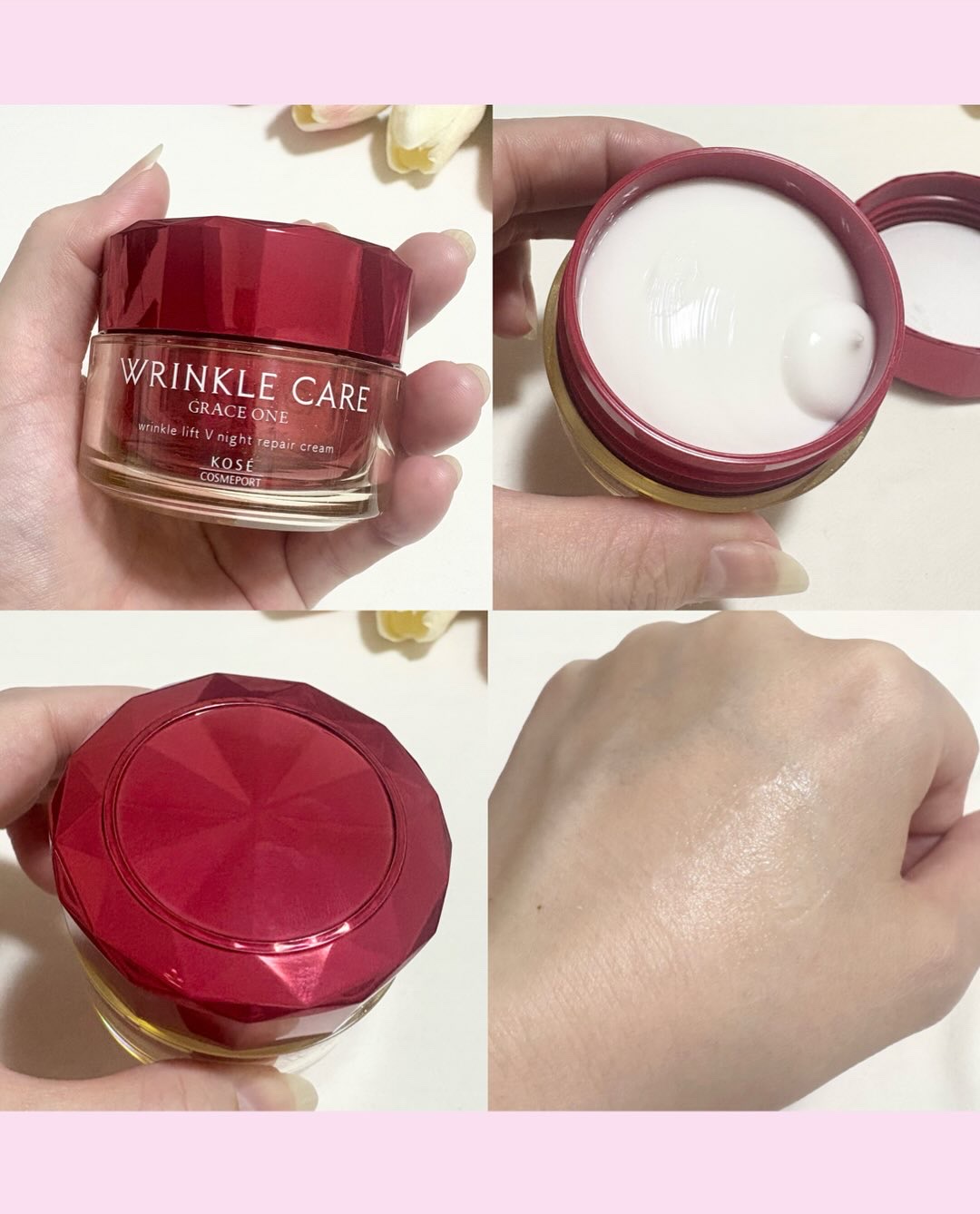 グレイス ワン リンクルケア リンクルリフトＶ ナイトリペアクリーム/グレイスワン/フェイスクリームを使ったクチコミ（3枚目）