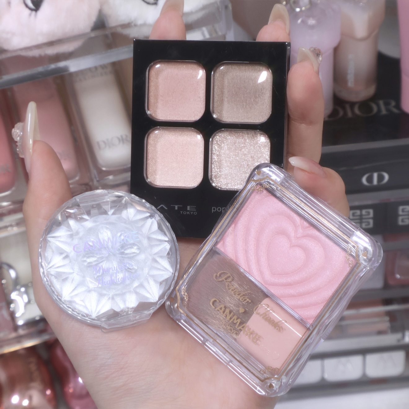 むにゅっとハイライター/キャンメイク/クリームハイライトを使ったクチコミ（1枚目）